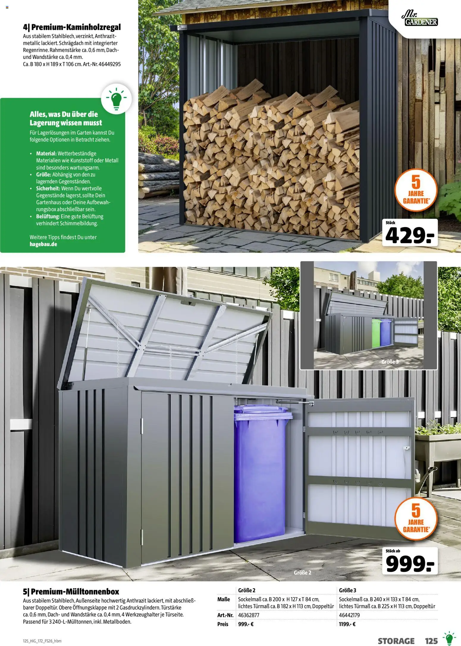 Hagebau Gartengestaltungsortiment – gültig ab 02.03.2026 | Seite: 125