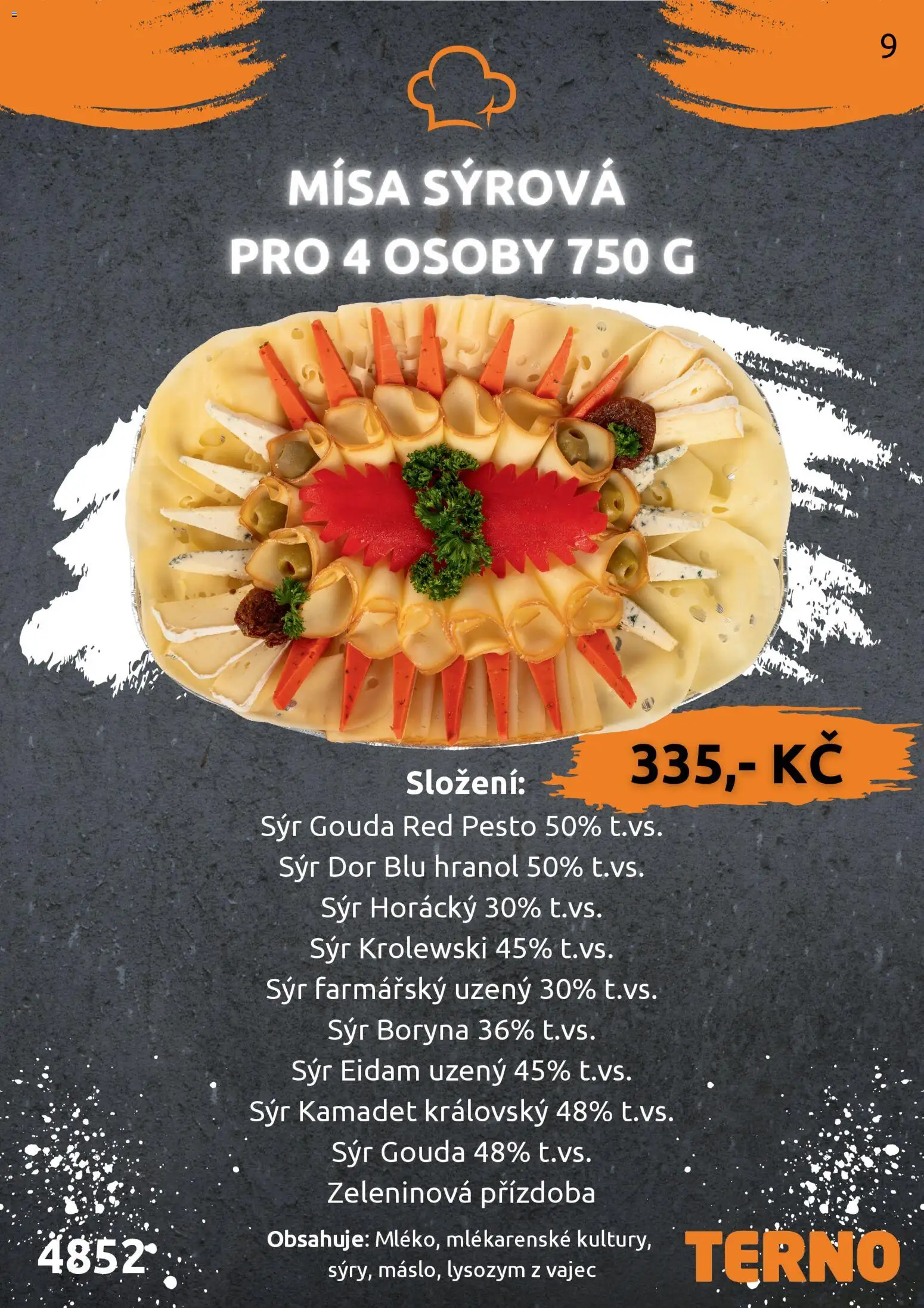 Terno leták - Grill Zlín – Studená kuchyně od 30.01.2026 | Strana: 10 | Produkty: Sýr Gouda, Gouda, Sýr, Eidam