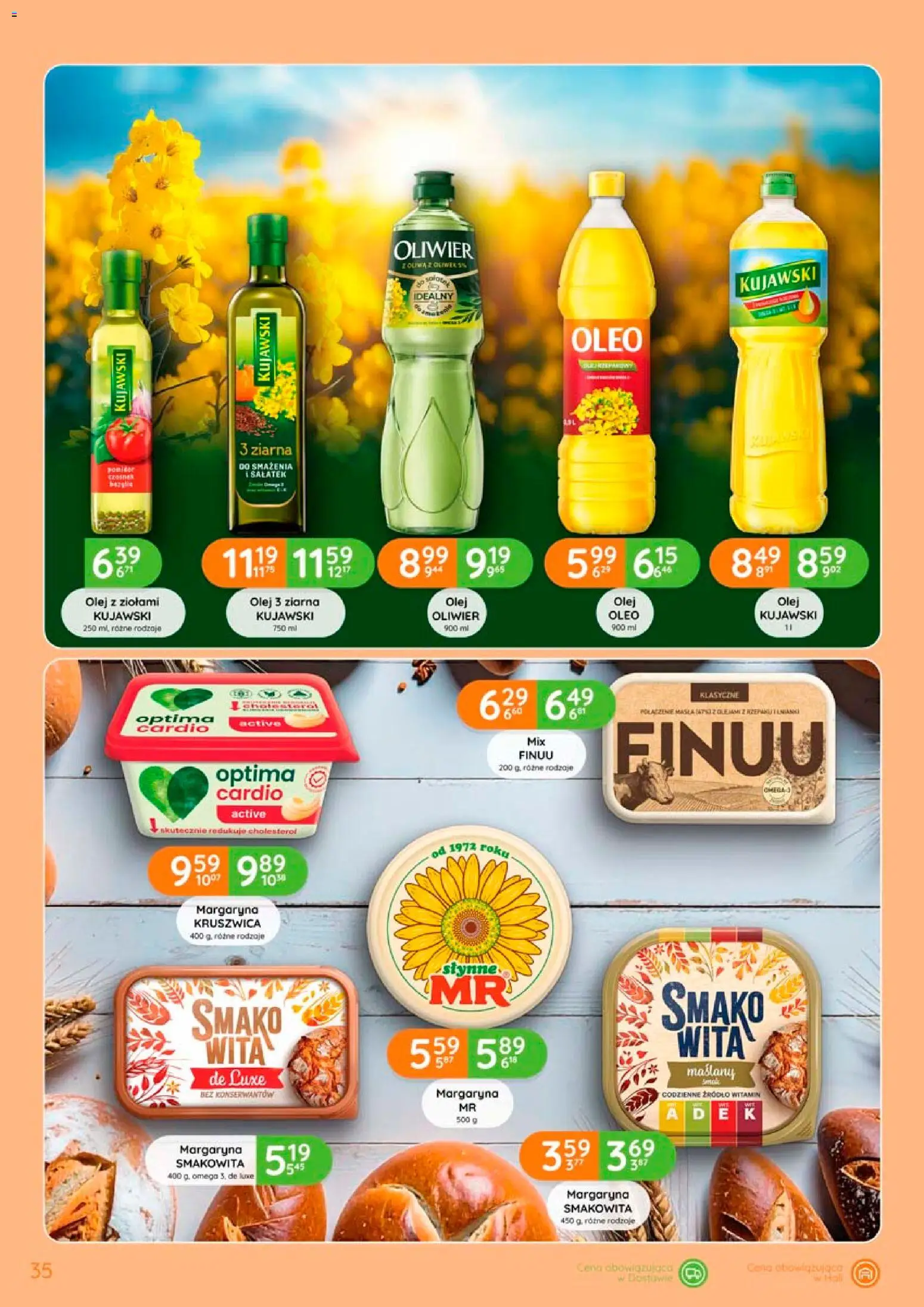 Eurocash gazetka od 17.09.2026 | Strona: 35 | Produkty: Omega, Margaryna, Olej kujawski, Olej