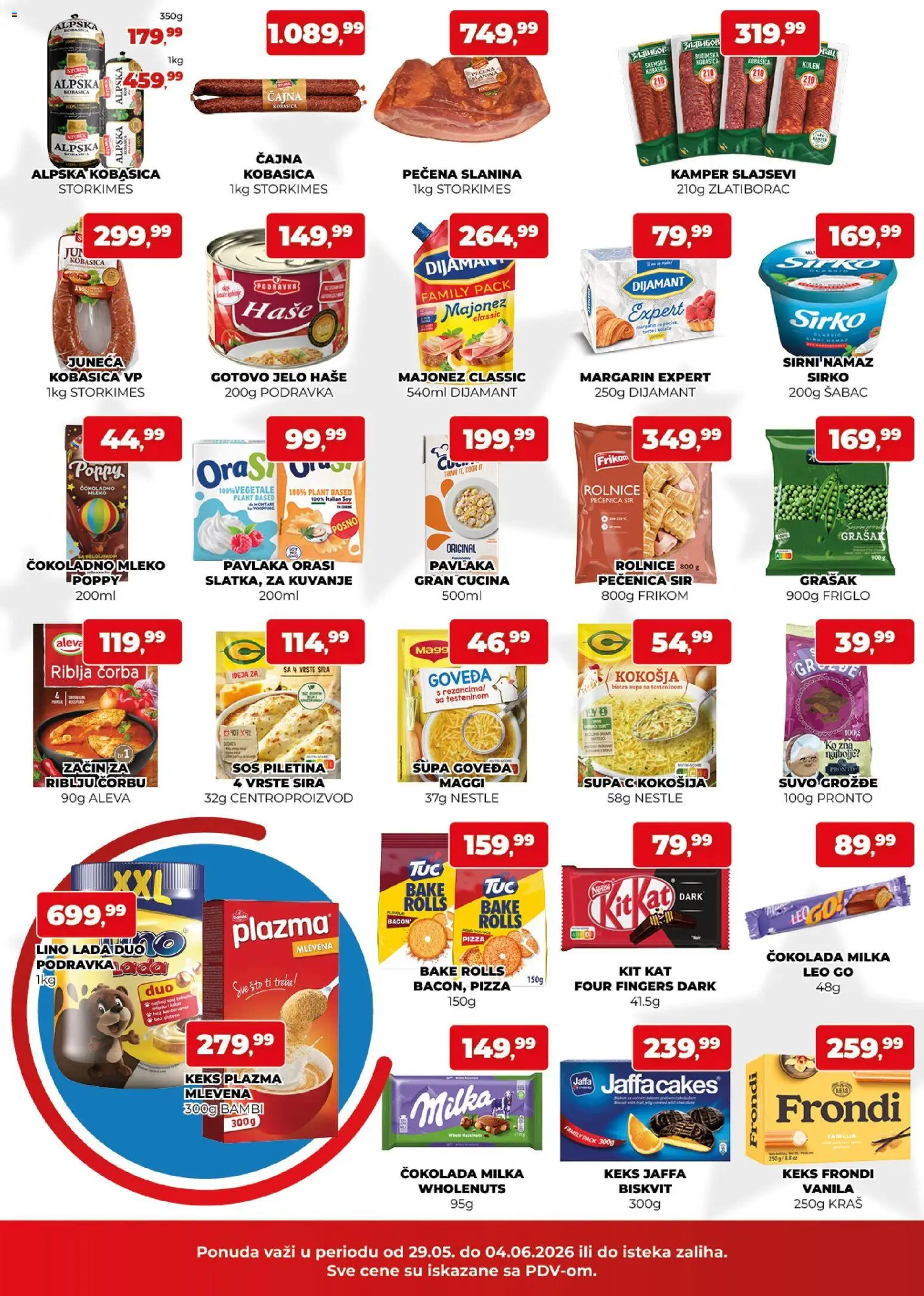 Plus Cash & Carry katalog - važi od 29.05.2026 | Strana: 2 | Proizvode: Majonez, Keks, Pronto, Slanina