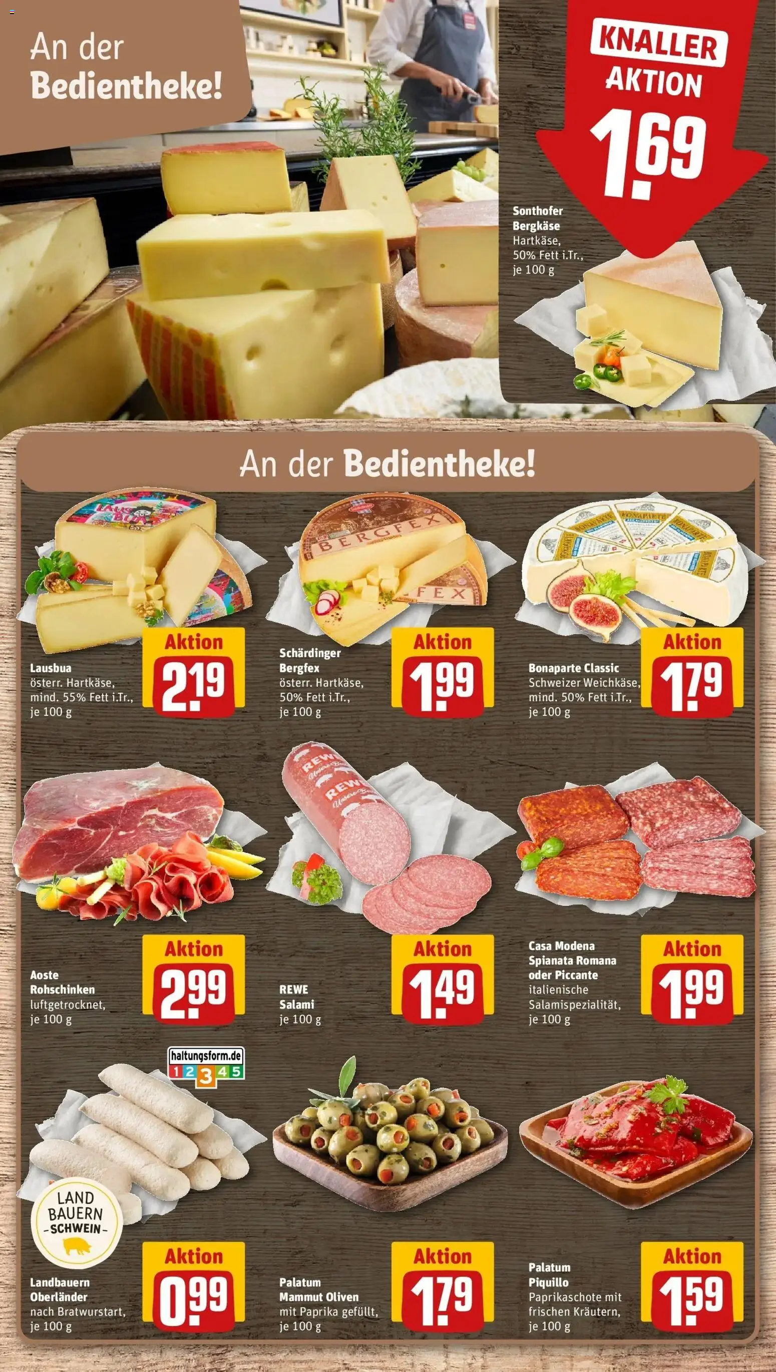 REWE Prospekt ab 17.08.2026 zum Blättern » Angebote | Seite: 14 | Produkte: Paprika, Salami