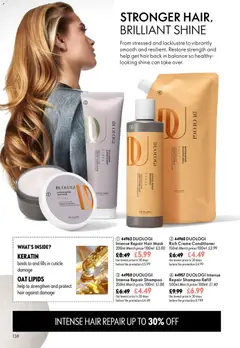 Preview of Oriflame - Offers valid from 09/09/2026 | Page: 138 | Products: Shampoo, Conditioner, Hair mask, Mask