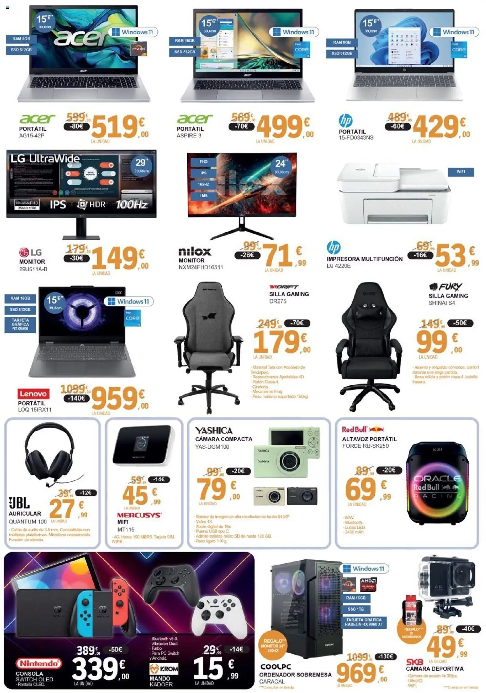 E.Leclerc folleto │ válido desde el 01.05.2026 | Página: 11 | Productos: Monitor, Audio, USB, Peso