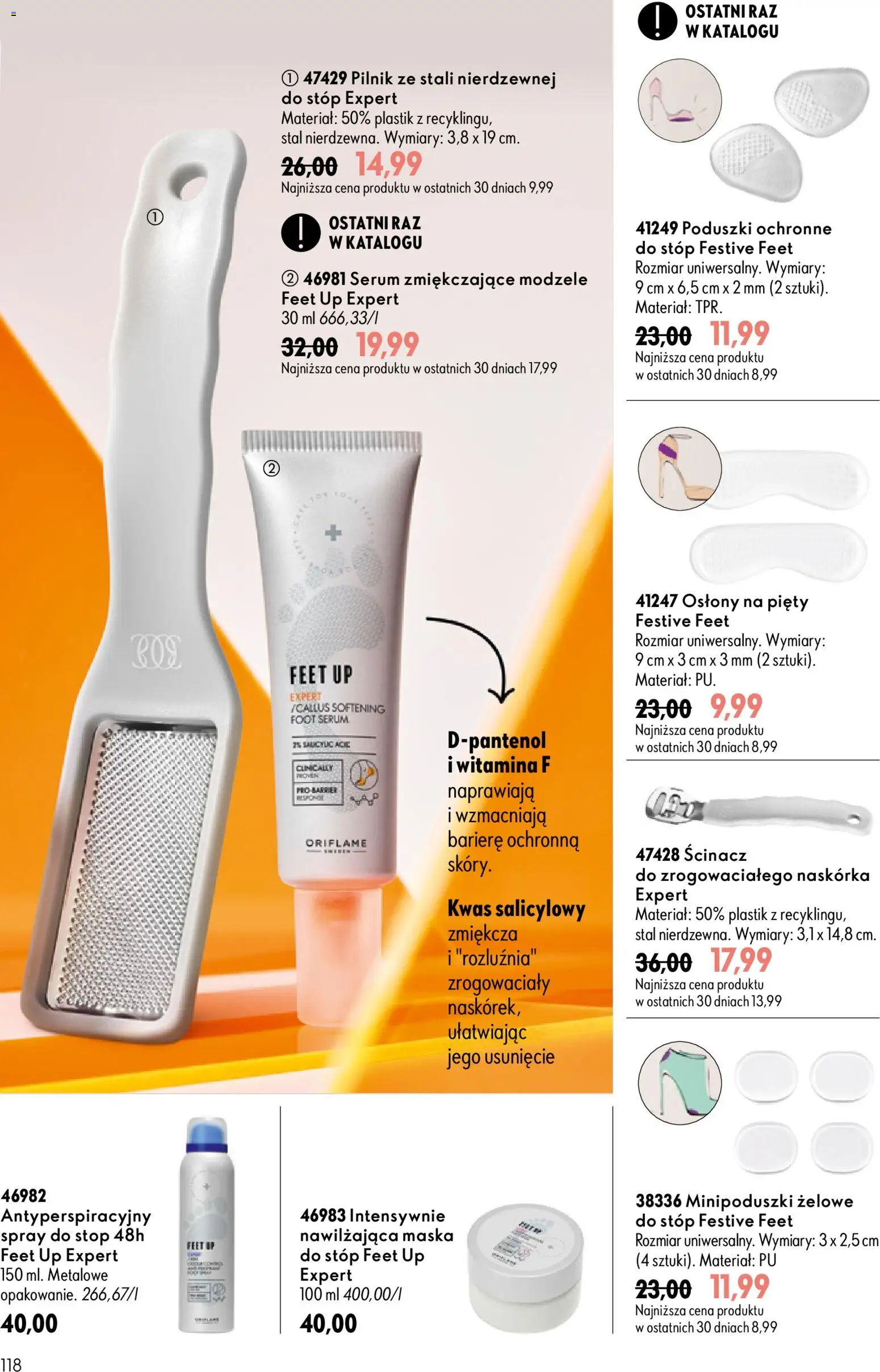 Oriflame Katalog 13 2026 od 09.09.2026 | Strona: 118 | Produkty: Maska, Spray do stóp