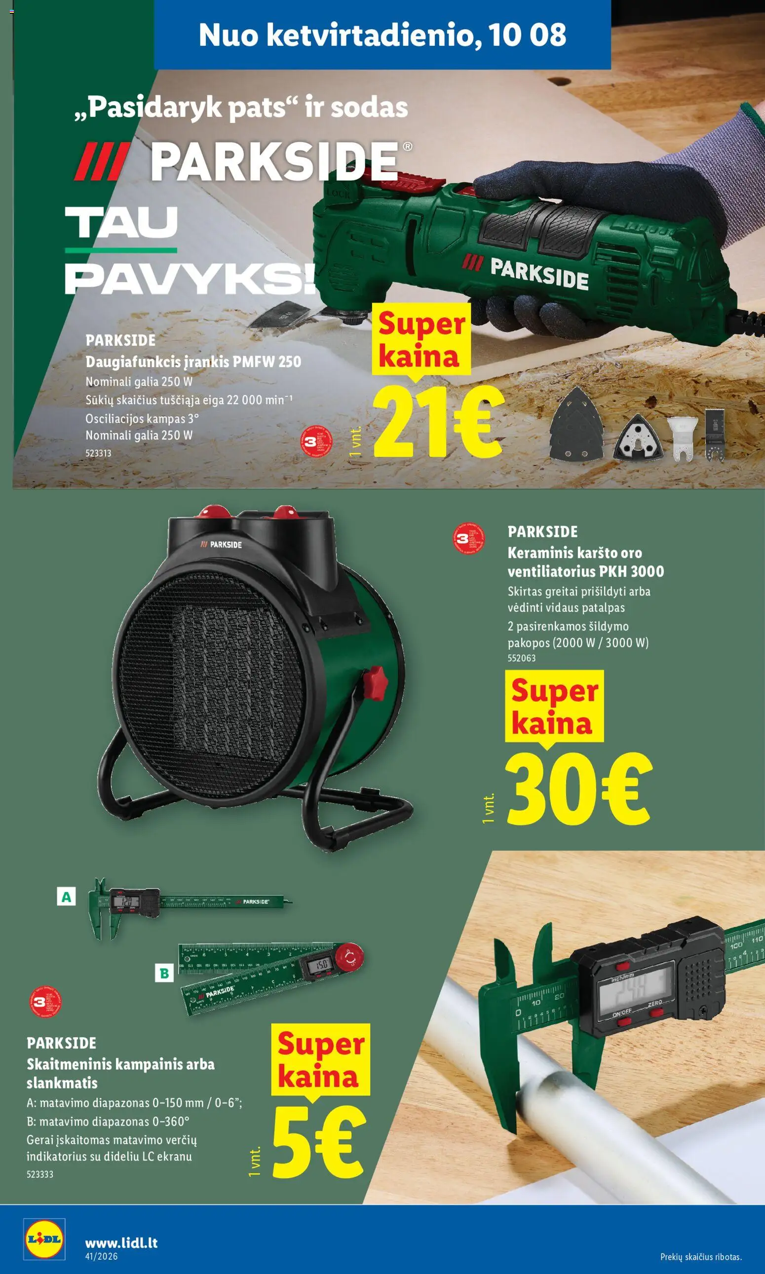 LIDL akcijos nuo 2026.10.05 | Puslapis: 14 | Prekių: Ventiliatorius