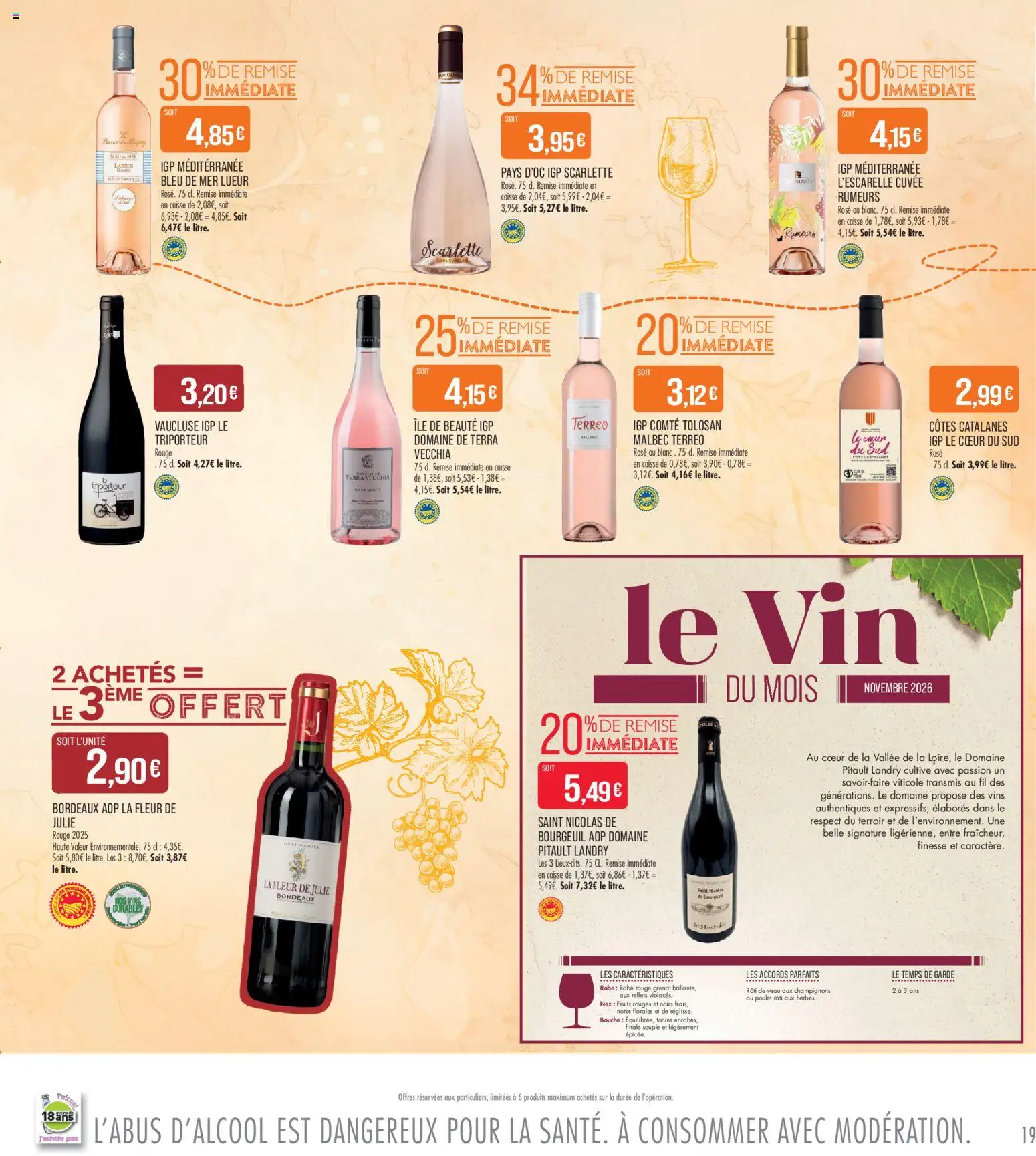 {H1} | Page: 19 | Produits: Robe, Champignons, Fruits, Rôti de veau