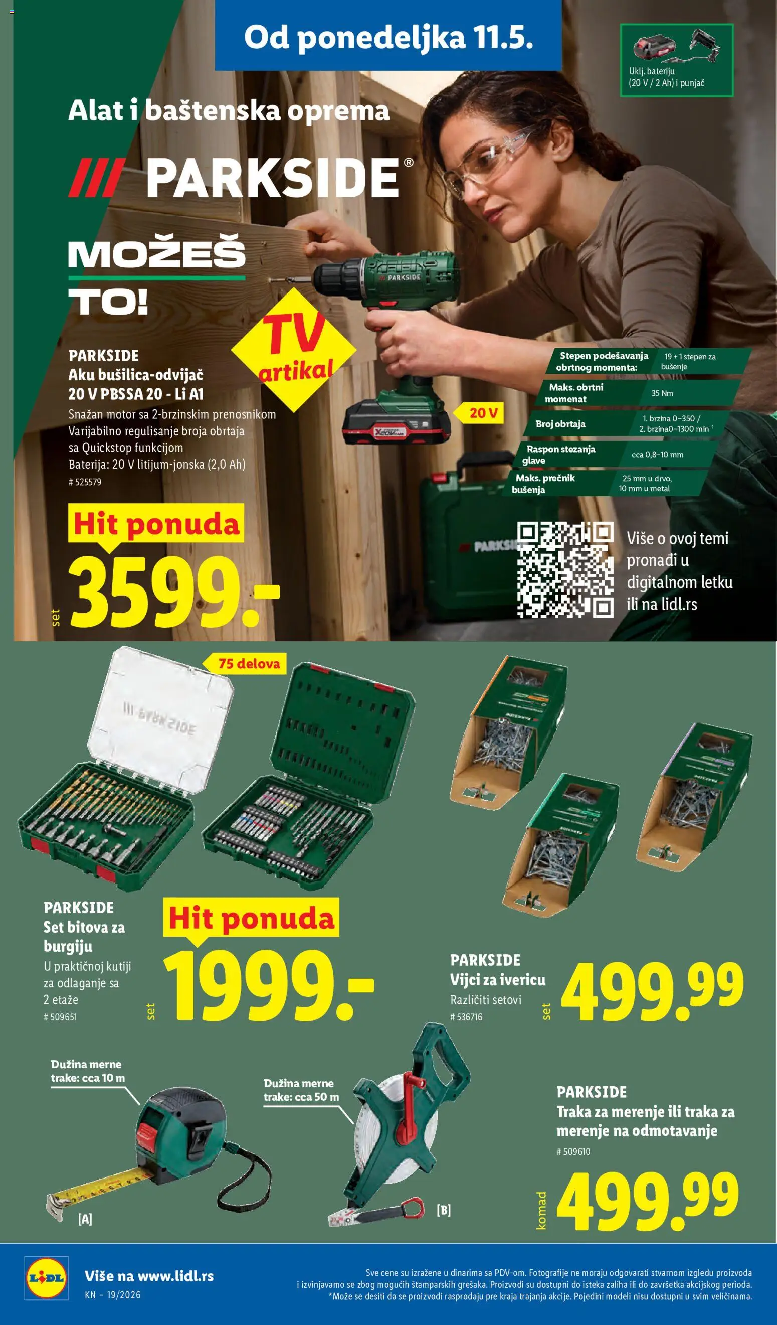 Lidl katalog - važi od 07.05.2026 | Strana: 86 | Proizvode: Parkside, Baterija