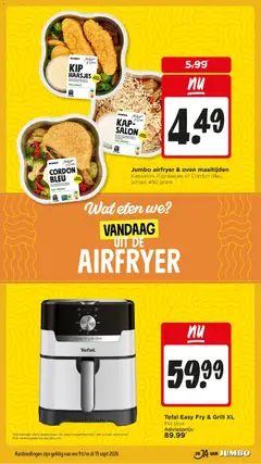 AIR FRYER Mix voor/pour Krokante Kip met knoflook Poulet croustillant à l'ail, Knorr Air Fryer Mix for Crispy Garlic Chicken - Voorbeeld van een folder van Jumbo, geldig van 09-09-2026 | Pagina: 13 | Producten: Dip, Chicken Nuggets, Gel, Knoflook