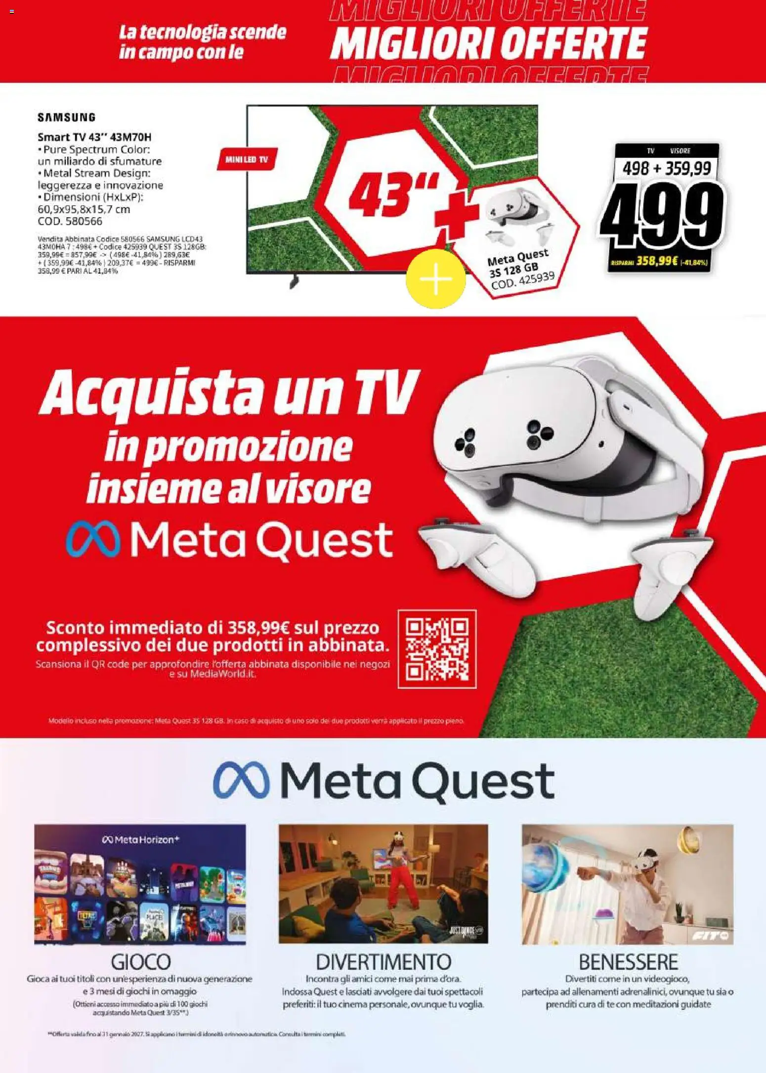Volantino Media World del 18.05.2026 | Pagina: 2 | Prodotti: Tè, smart TV, Gioco, Samsung