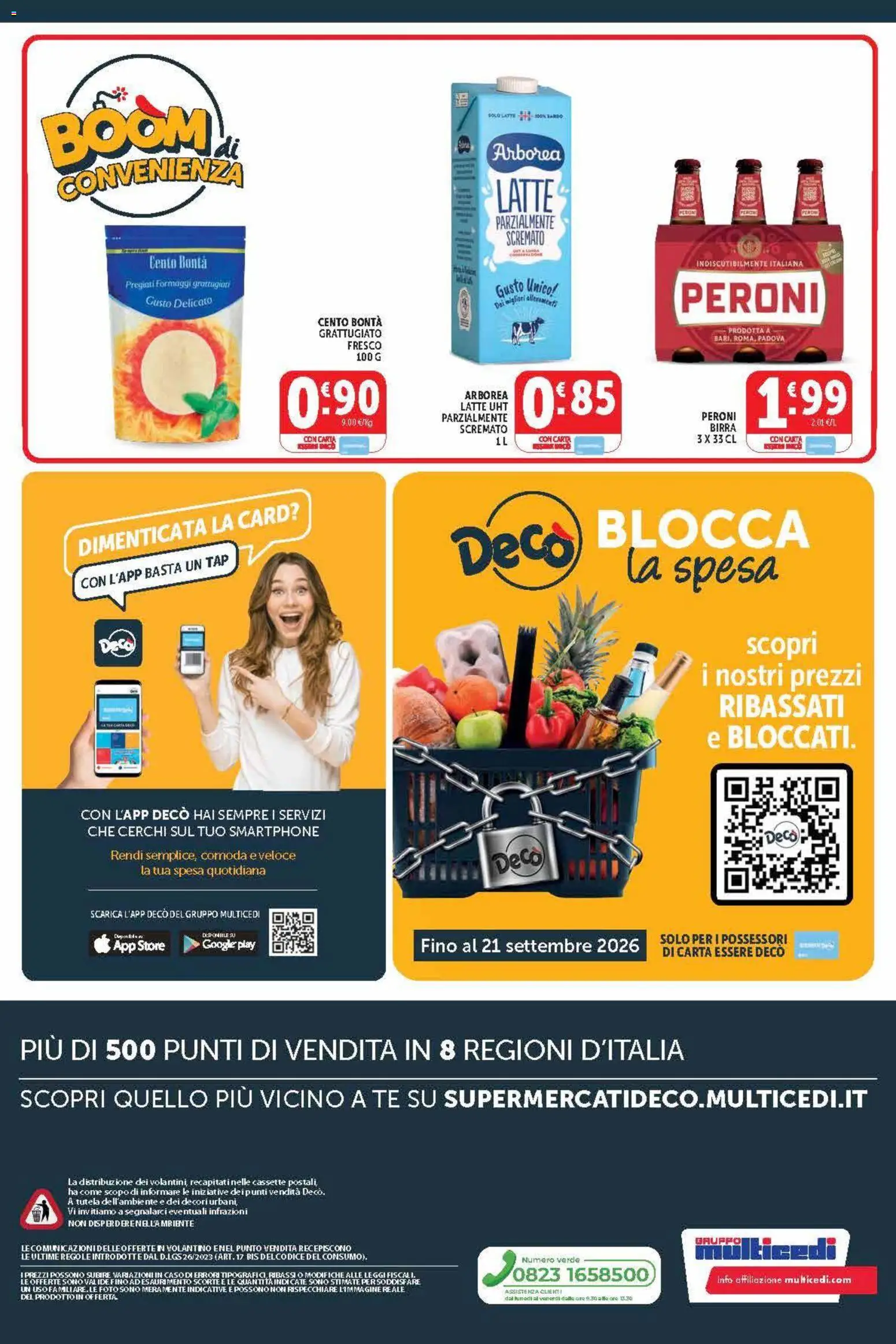 Volantino Decò del 21/08/2026 | Pagina: 12 | Prodotti: Birra, Tè, Latte, Smartphone