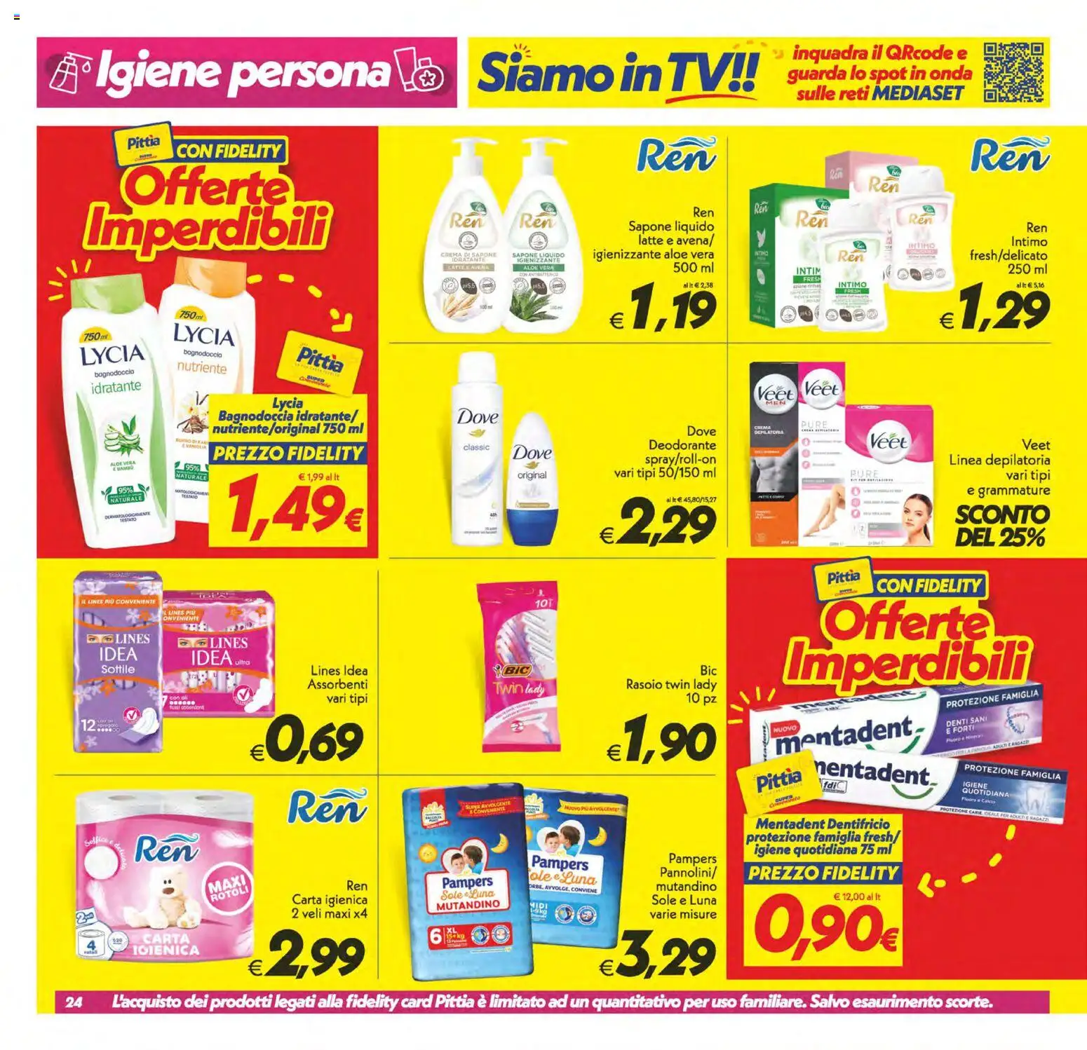 Volantino SuperConveniente del 09.06.2026 | Pagina: 24 | Prodotti: Crema, Carta igienica, Dentifricio, Latte