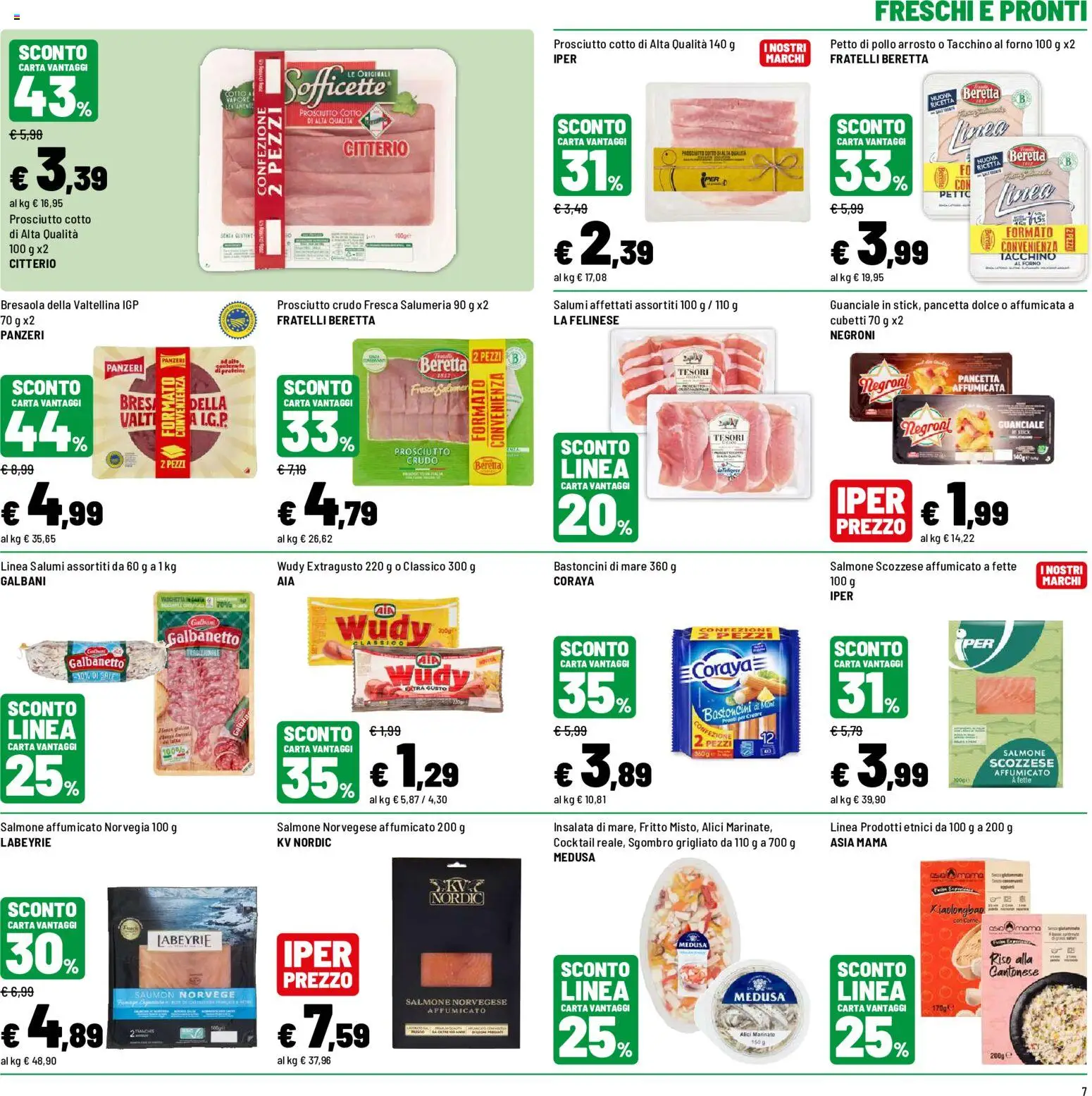 Volantino Iper del 23/10/2026 | Pagina: 9 | Prodotti: Prosciutto Cotto, Pollo, Riso, Forno