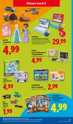 Lidl-mainoslehti voimassa 02/07/2026 alkaen | Sivu: 30 | Tuotteet: Palapeli, Kello, Tietokone