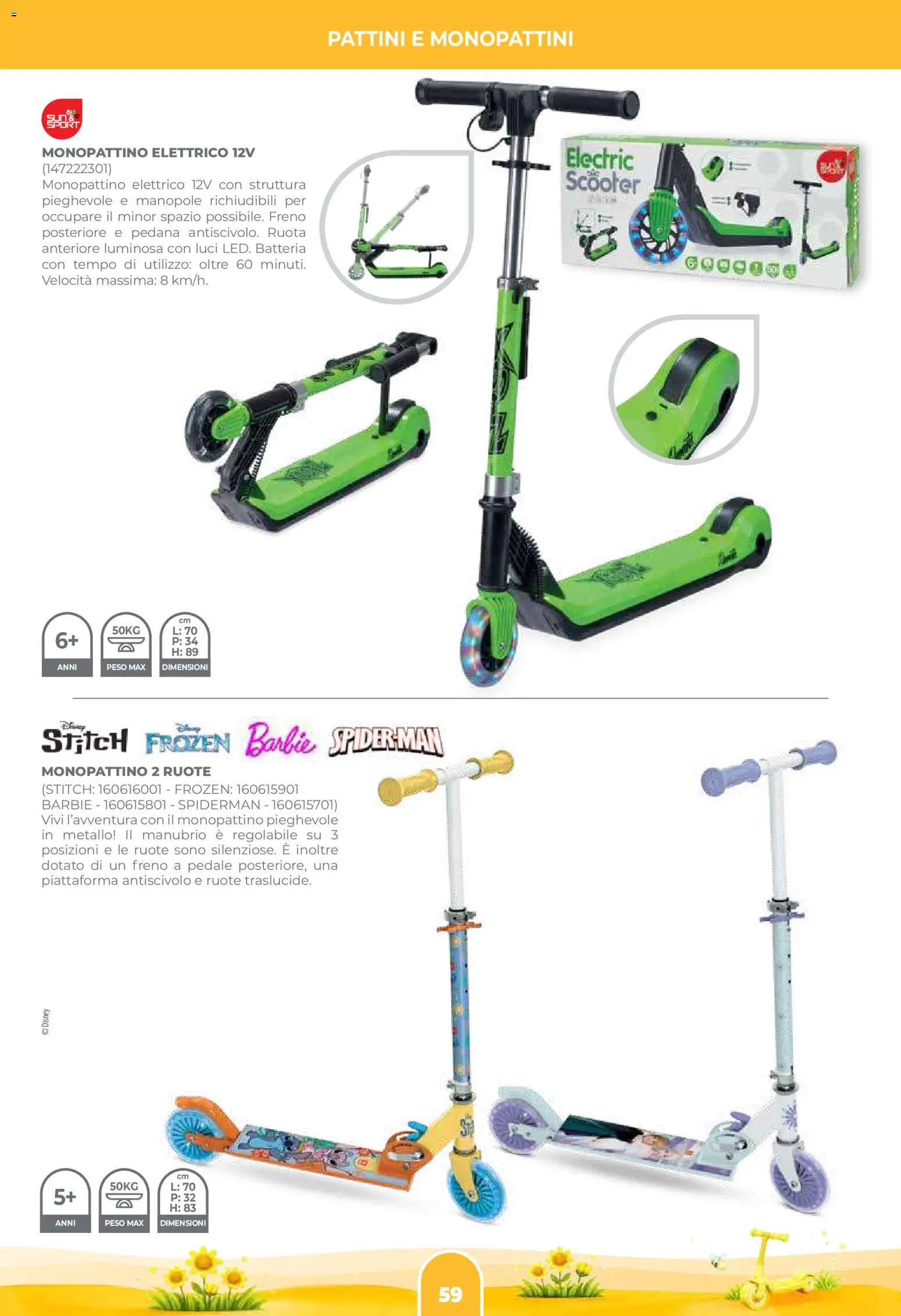 Volantino Toys Center del 02.04.2026 | Pagina: 61 | Prodotti: Monopattino, Batteria, Monopattino elettrico