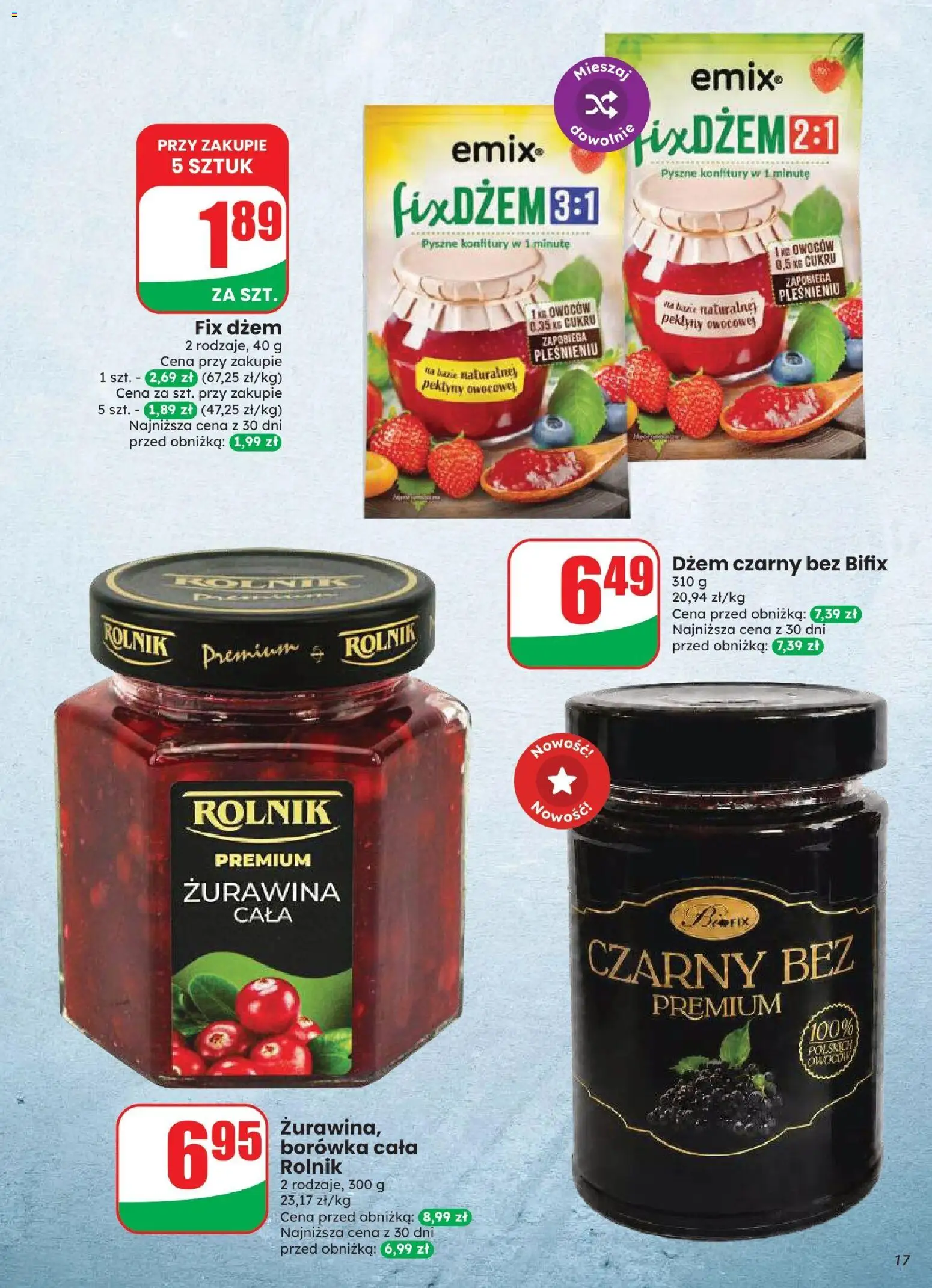 Dino gazetka od 12.08.2026 | Strona: 17 | Produkty: Żurawina, Dżem