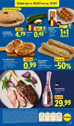 Halve baguette meergranen, 2 x 135 g - Voorbeeld van een folder van Lidl, geldig van 06/07/2026 | Pagina: 32