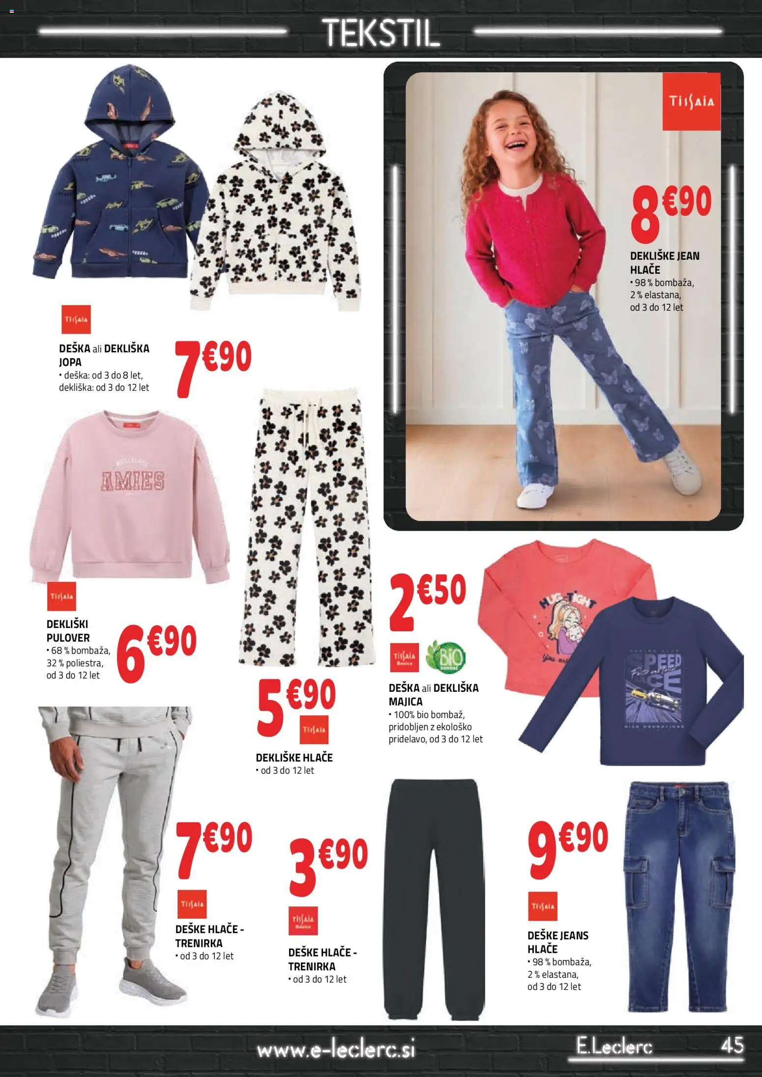 Novi E.leclerc katalog ponudbe – veljaven od 07.10.2026 | Stran: 5 | Izdelki: Trenirka, Majica, Pulover, Hlace