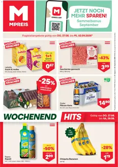 MPREIS Flugblatt ab 27.08.2026 gültig
