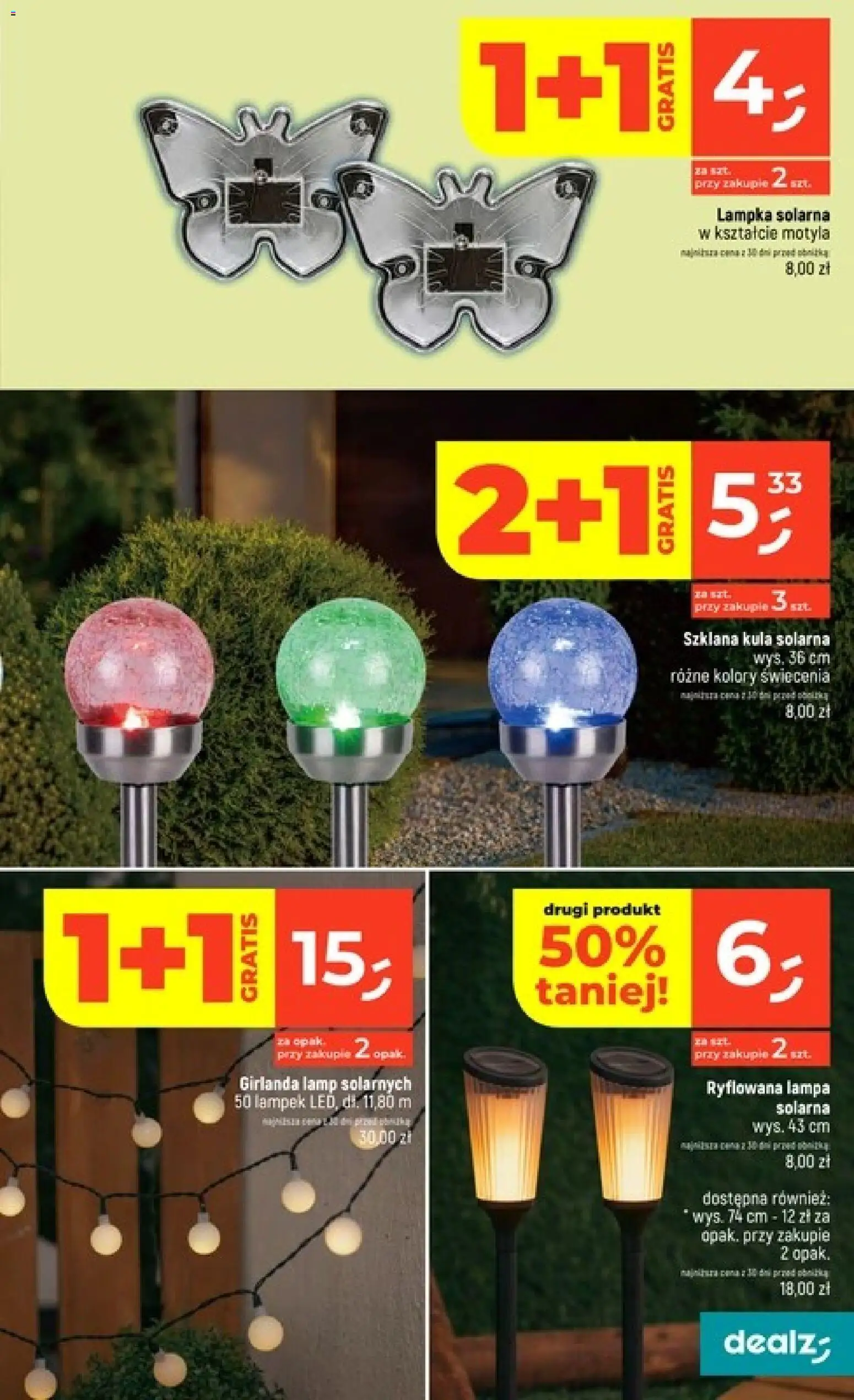 Dealz gazetka od 11.06.2026 | Strona: 43 | Produkty: Lampa solarna, Lampa