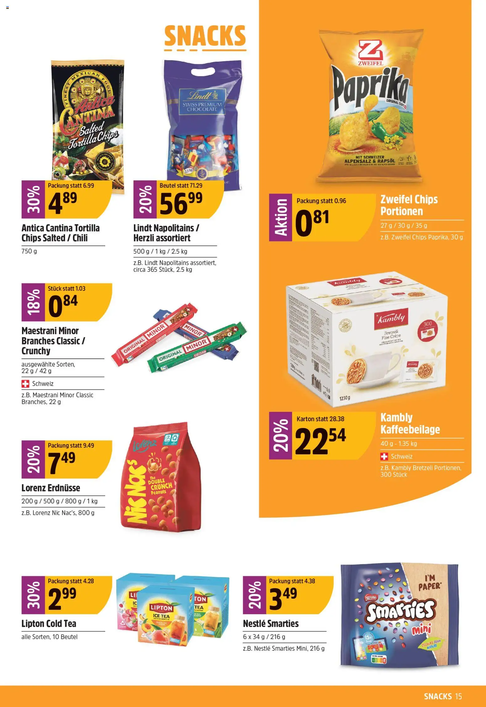 TopCC aktionen – gültig ab 10.08.2026 | Seite: 15 | Produkte: Erdnüsse, Rapsöl, Chili, Chips