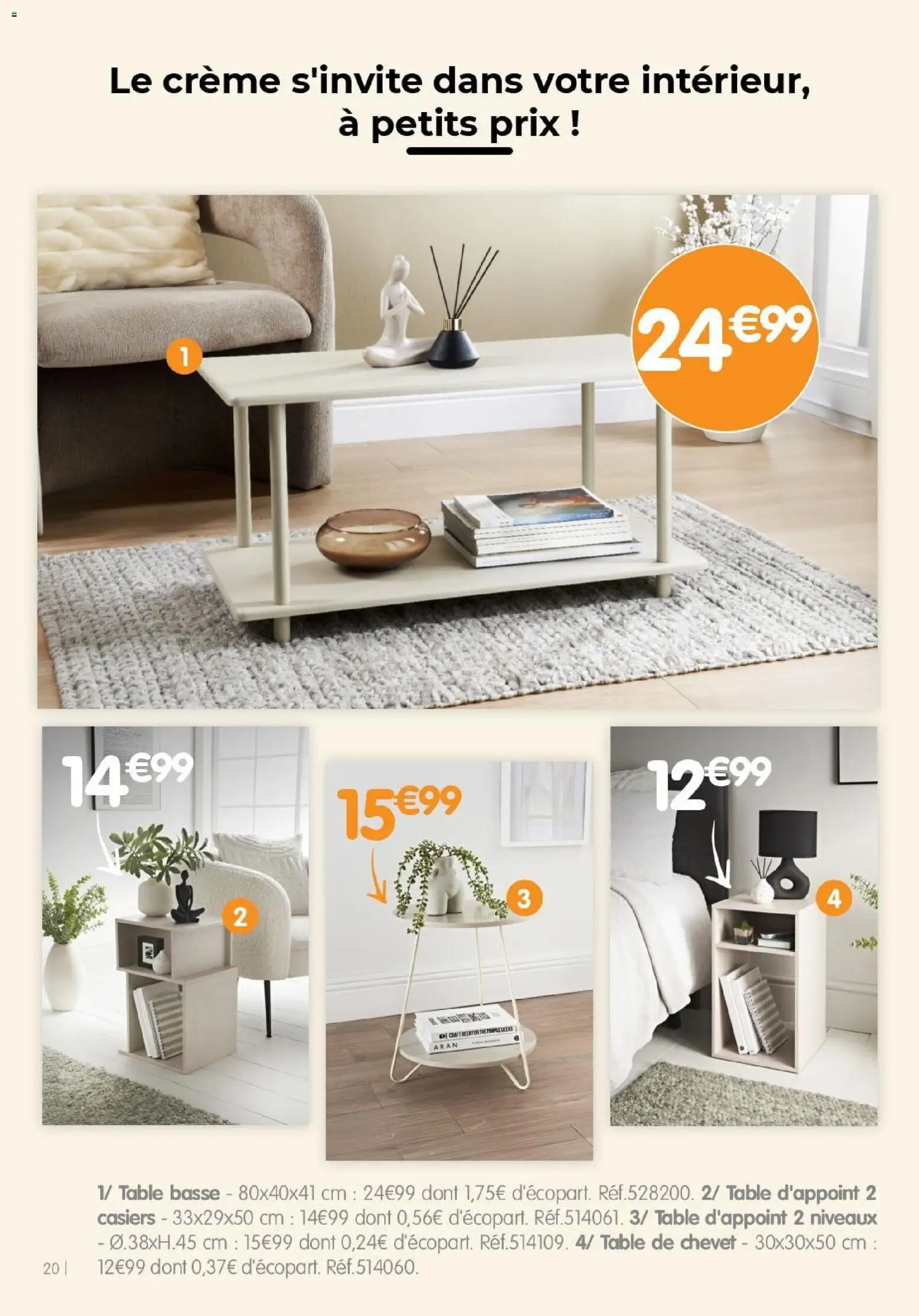{H1} | Page: 20 | Produits: Table de chevet, Table basse, Table, Thé