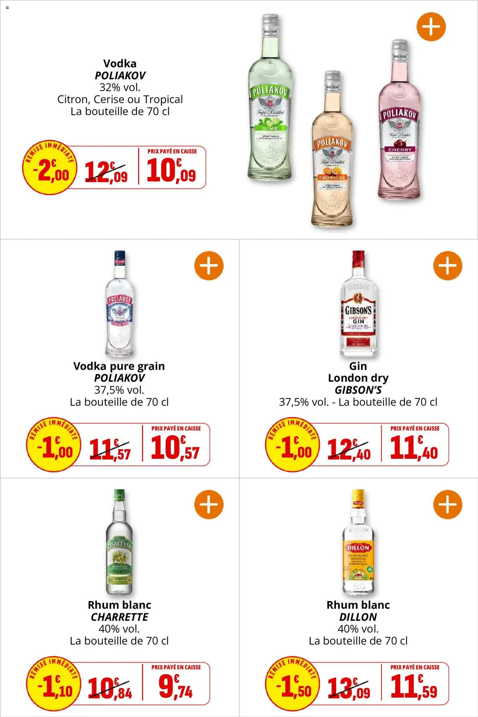 {H1} | Page: 39 | Produits: Vodka, Rhum, Rhum blanc, Cerise