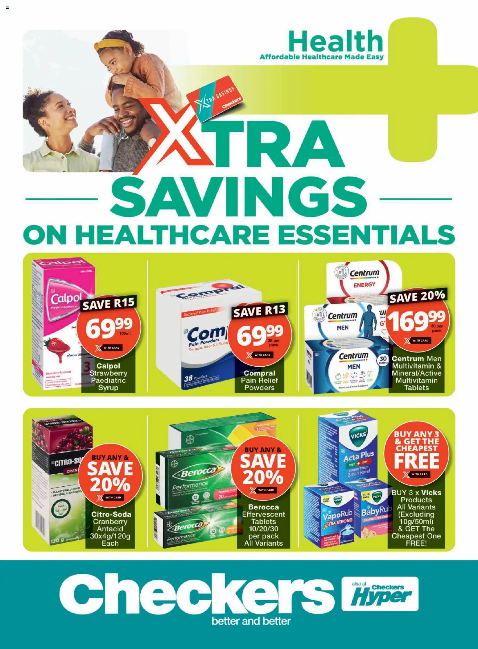 New Checkers catalogue – valid from 20.04.2026 | Page: 1 | Products: Cough syrup, Syrup