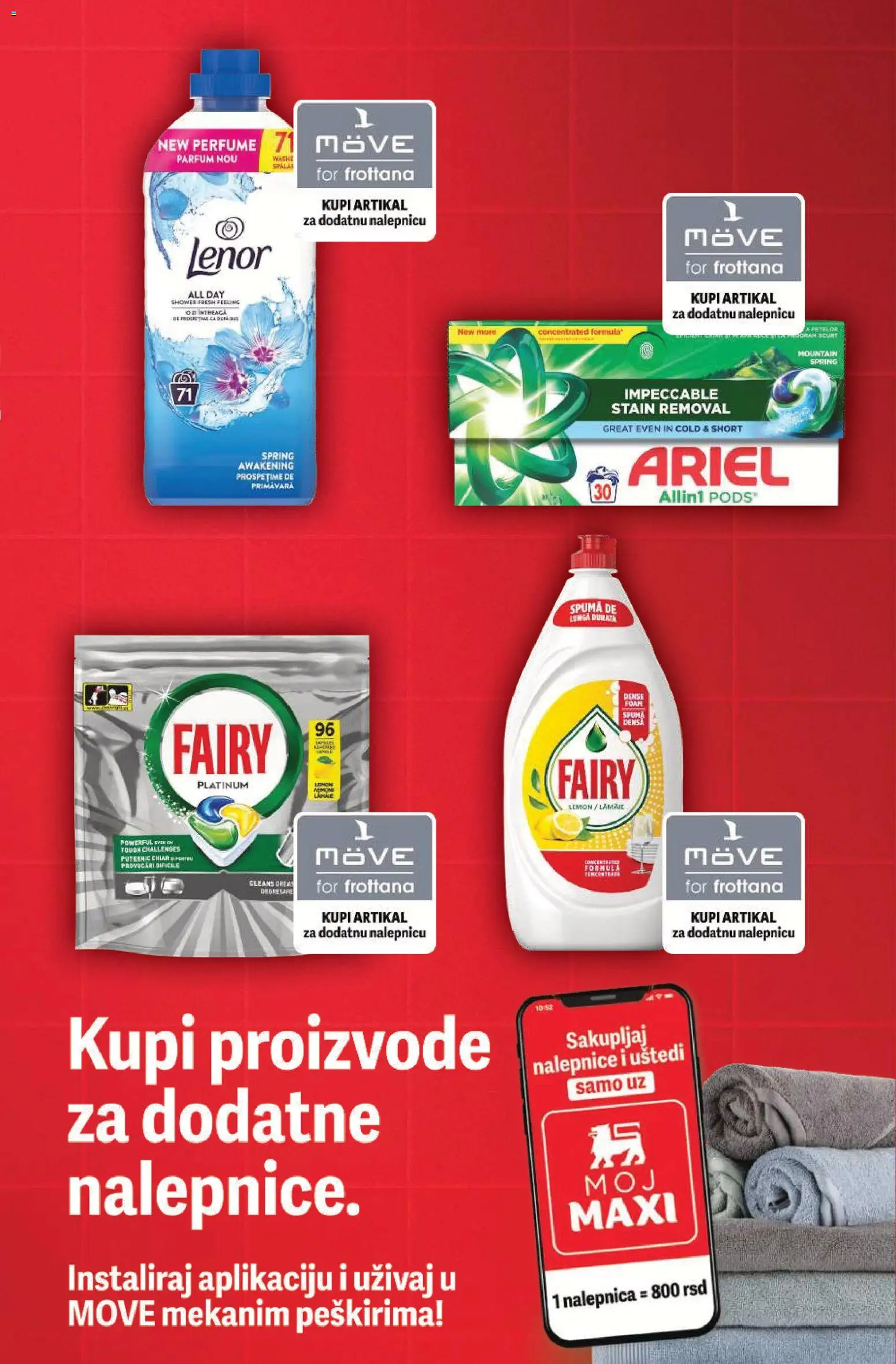 Maxi katalog - važi od 28.05.2026 | Strana: 4 | Proizvode: Ariel, Lenor