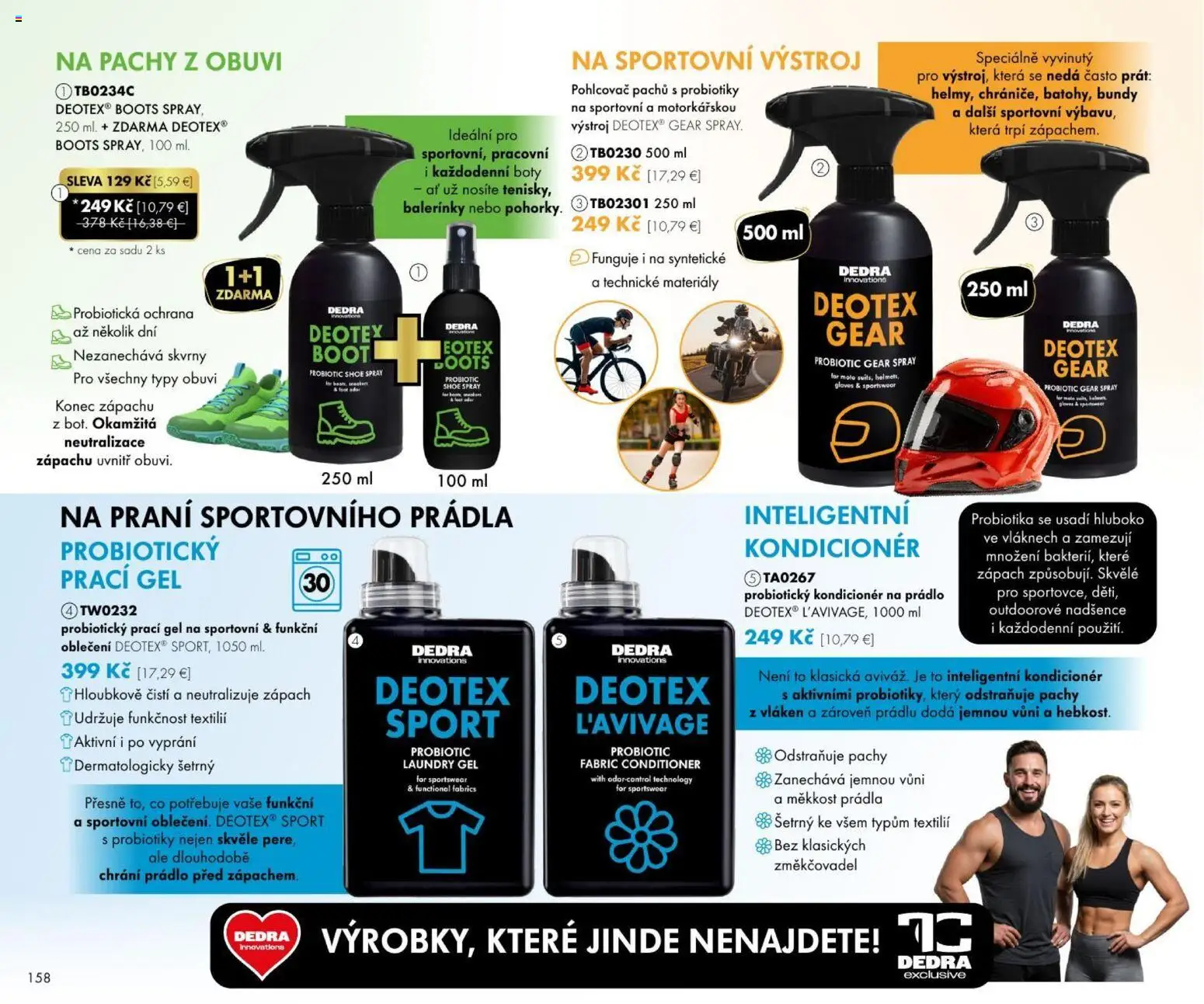 Nové Dedra akcie – leták je platný od 01.08.2026 | Strana: 58 | Produkty: Prací gél, Kondicionér, Balerínky
