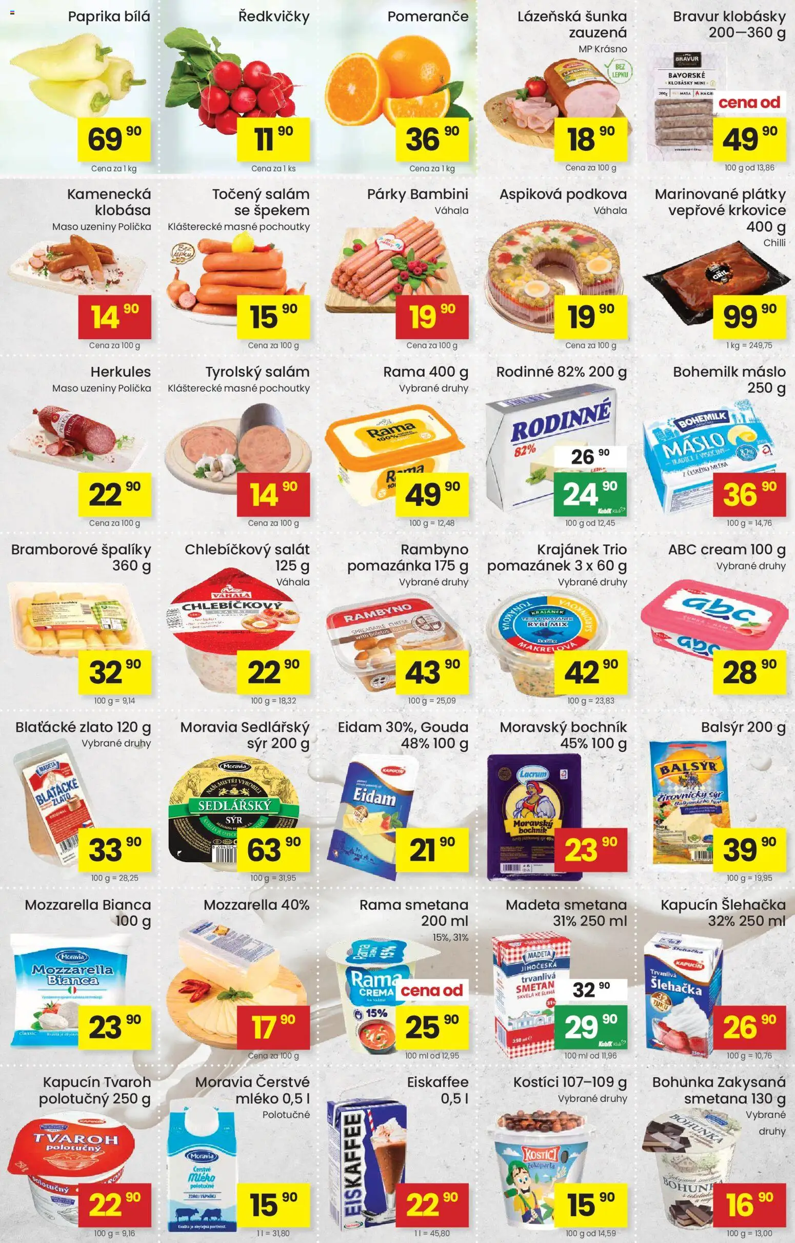 Kubík leták od 19.05.2026 | Strana: 2 | Produkty: Kostici, Uzeniny, Eiskaffee, Mozzarella