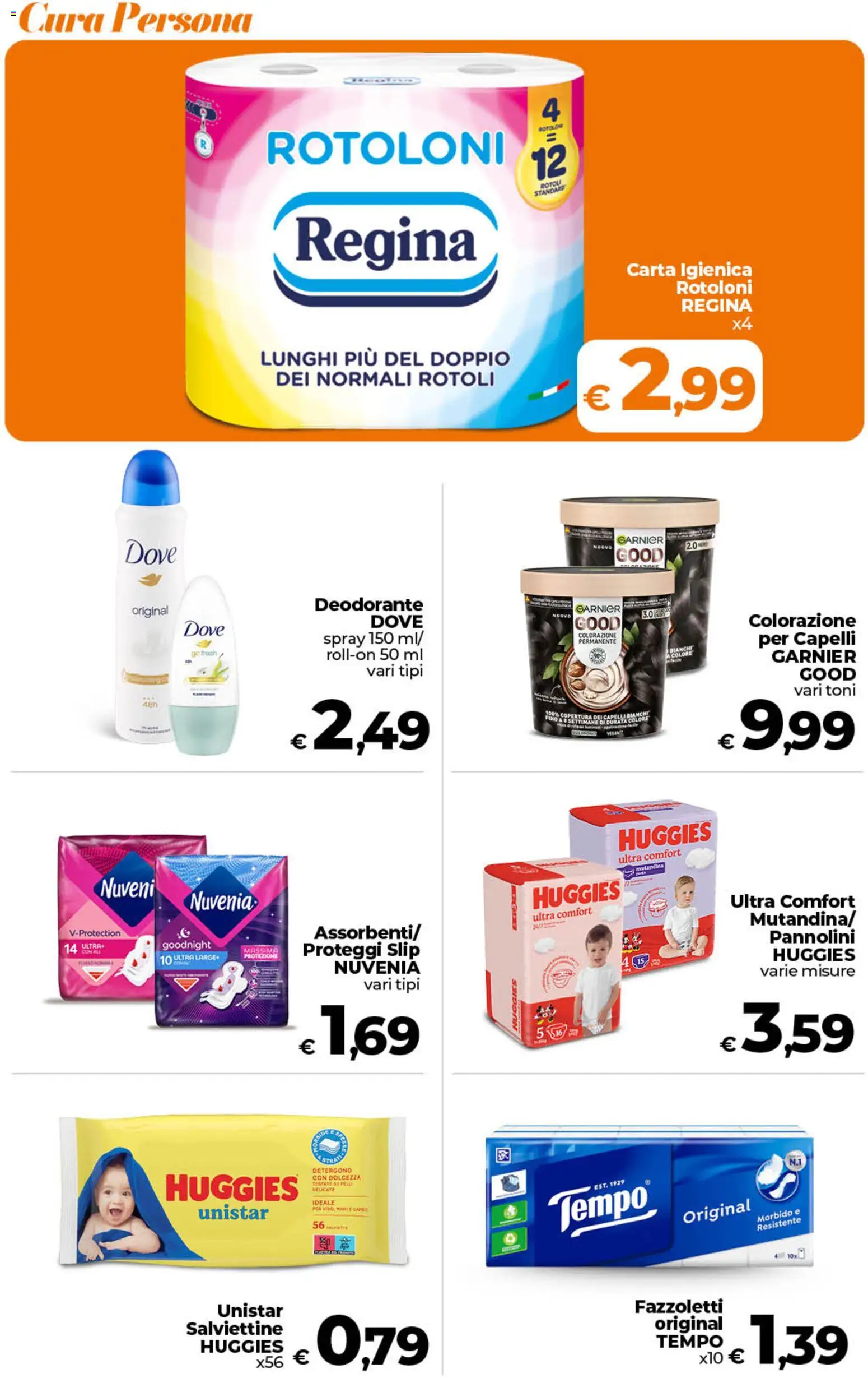 Volantino Ipercoop del 29.05.2026 | Pagina: 47 | Prodotti: Pannolini, Carta igienica, Proteggi slip, Fazzoletti