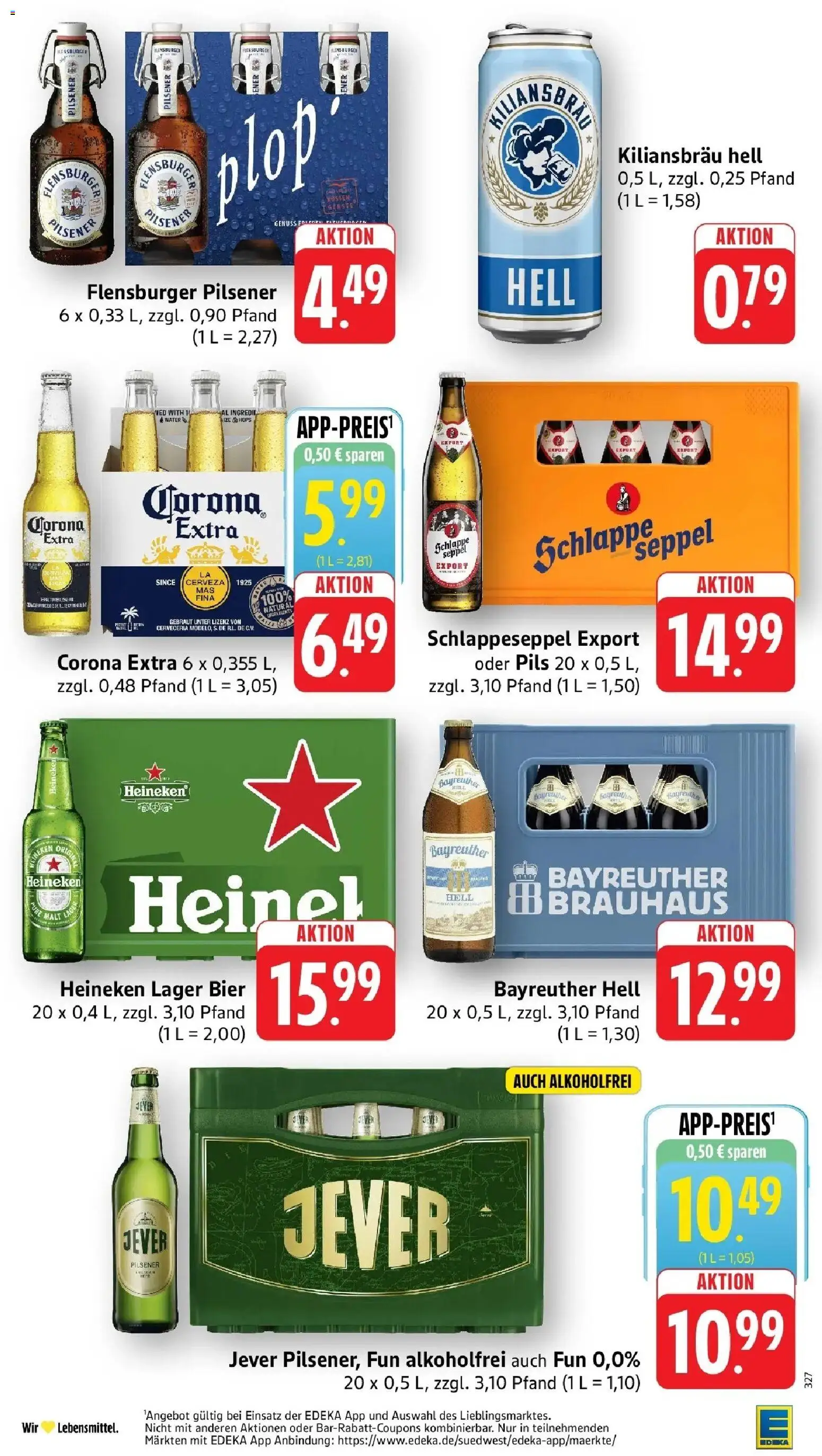Edeka Prospekt Großostheim (ab 28.09.2026) » Angebote Online | Seite: 31 | Produkte: Bayreuther hell, Pils, Flensburger, Jever