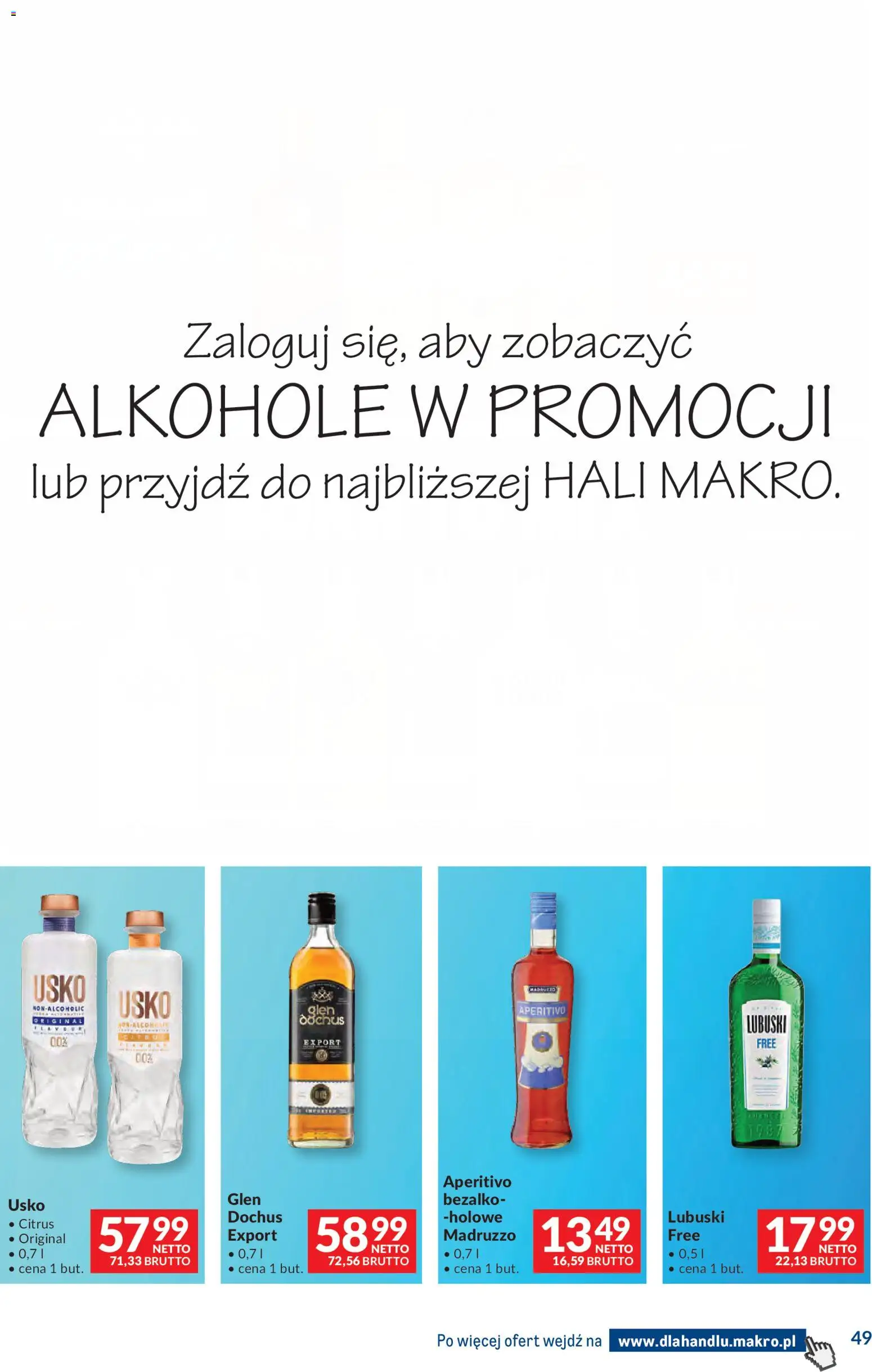 Makro gazetka - Dystrybucja do sklepów od 01.09.2026 | Strona: 49 | Produkty: Alkohole