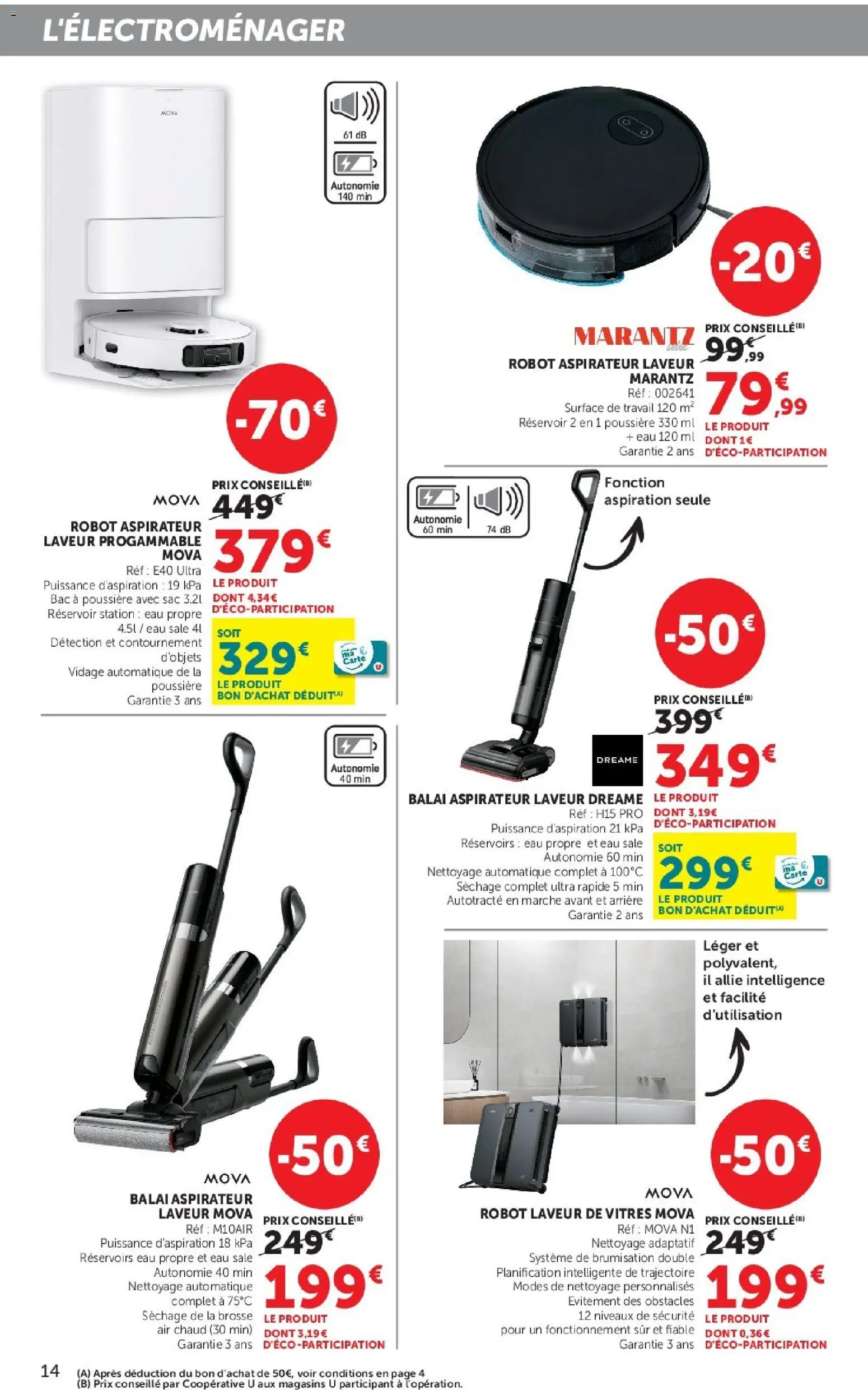 {H1} | Page: 14 | Produits: Sac, Robot, Brosse, Balai