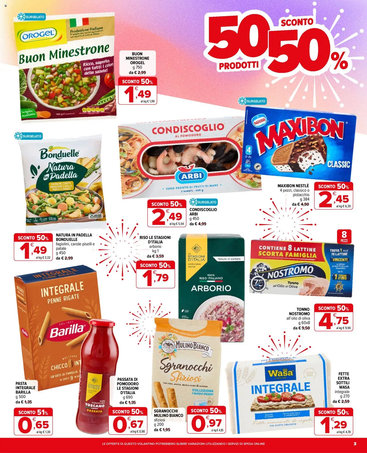 Volantino Iperal del 16/09/2026 | Pagina: 3 | Prodotti: Pistacchio, Pasta, Piselli, Penne