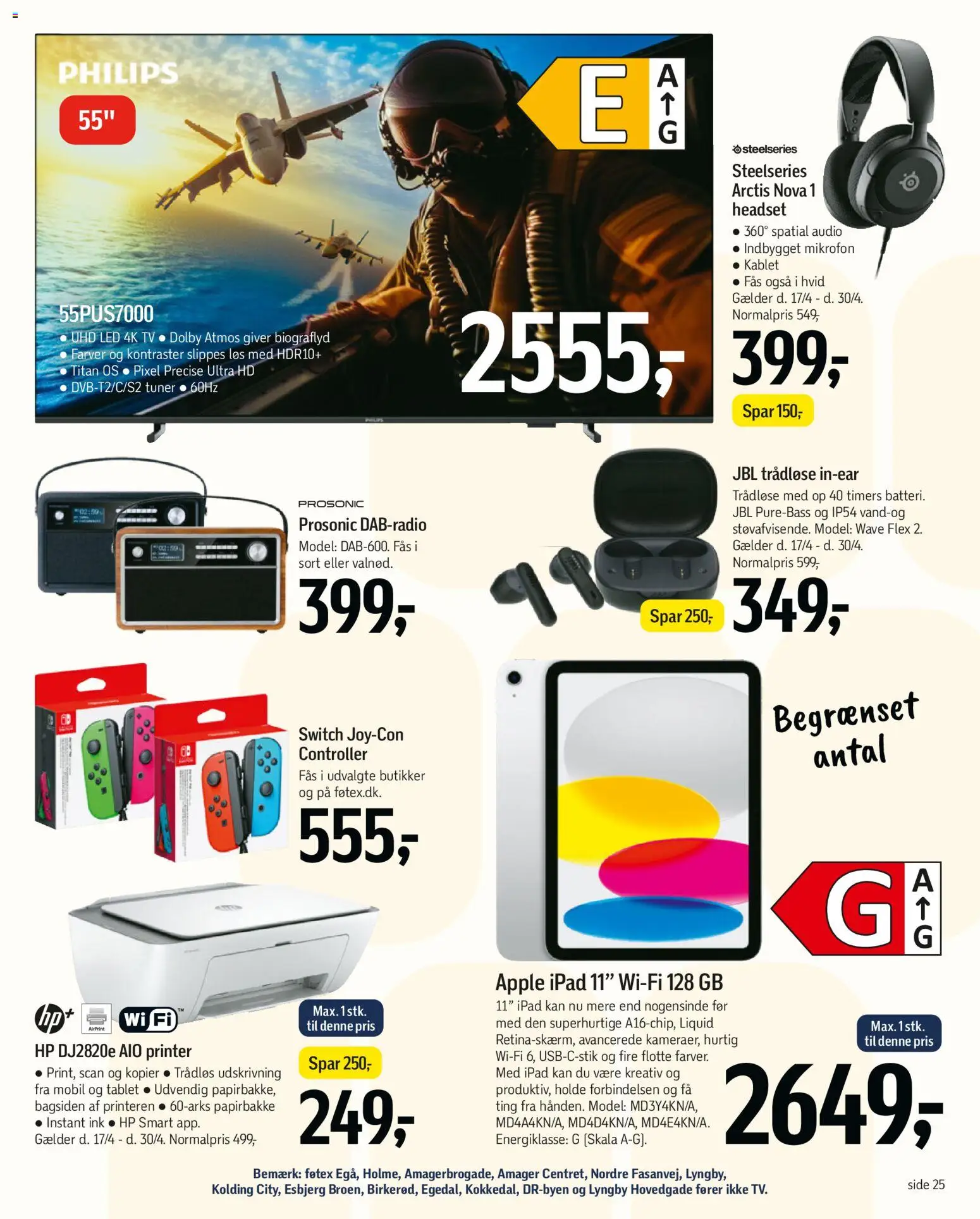 Føtex tilbudsavis – gyldig fra 17.04.2026 | Side: 40 | Produkter: Printer, TV, Mikrofon