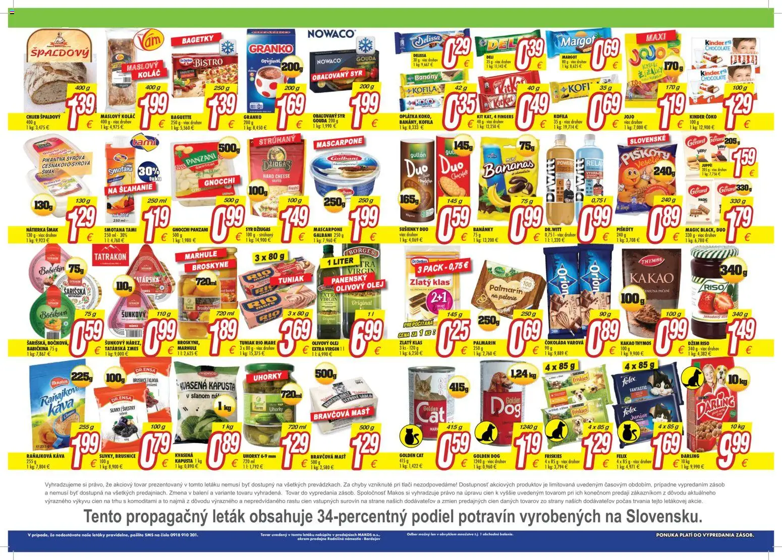 Nové Makos akcie – leták je platný od 14.09.2026 | Strana: 2 | Produkty: Olivový olej, Brusnice, Granko, Uhorky