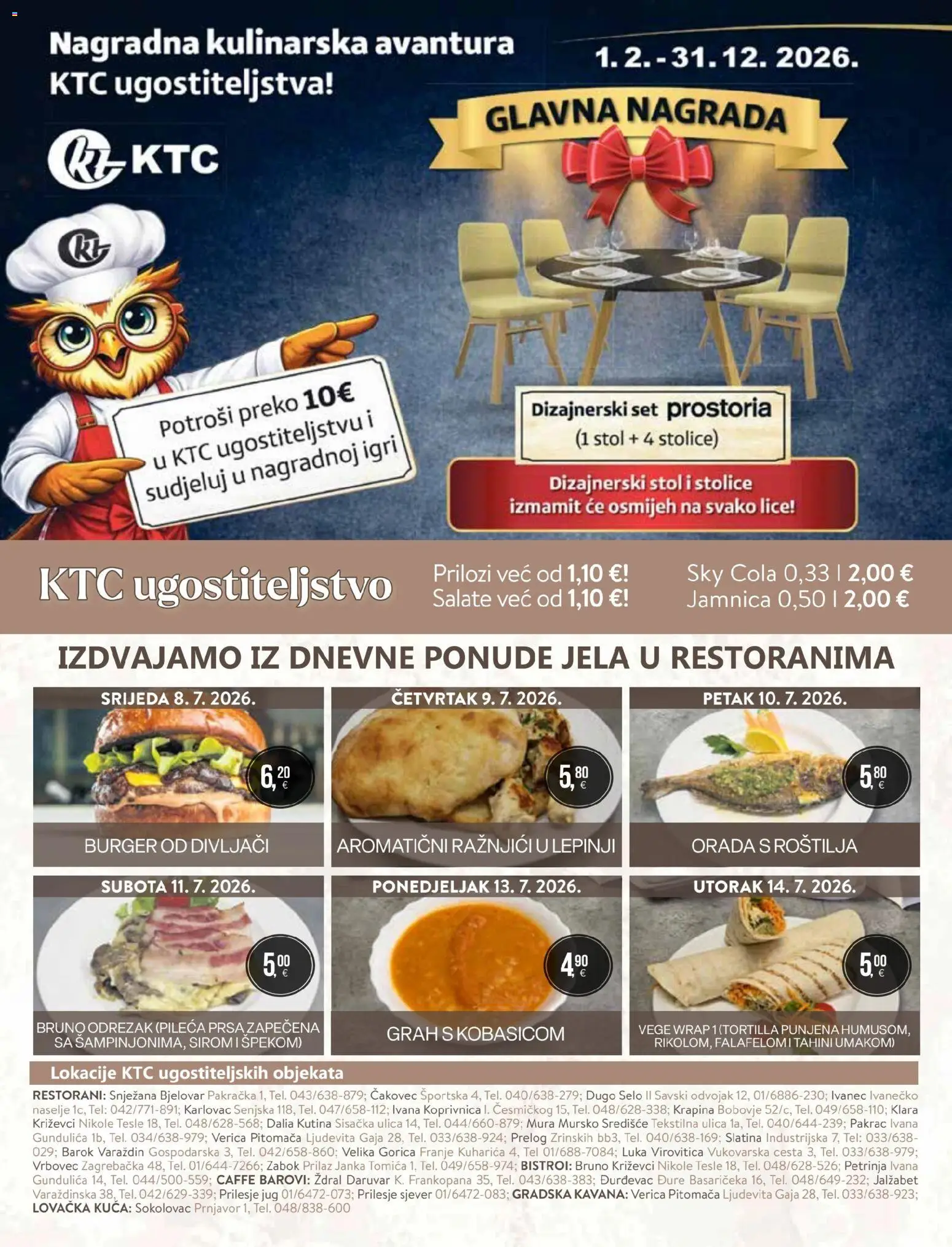 KTC katalog | vrijedi od 08.07.2026 | Stranica: 34 | Proizvodi: Sky Cola, Stol, Grah, Jamnica