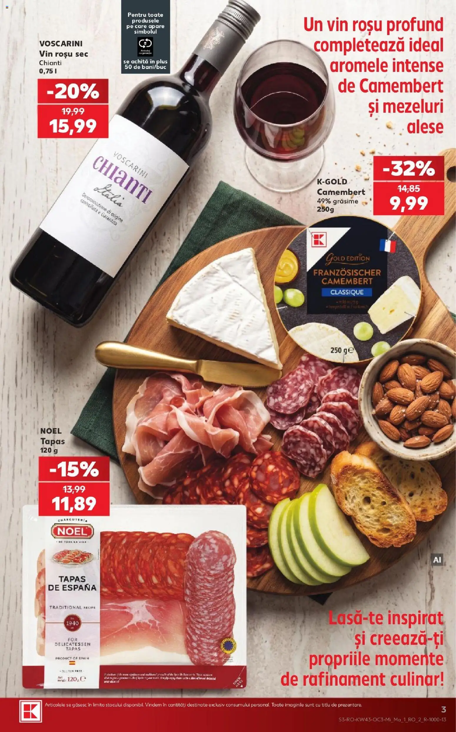 Noul catalog Kaufland – valabil de la 21.10.2026 | Pagină: 3 | Produse: Vin rosu, Vin, Intense, Plus