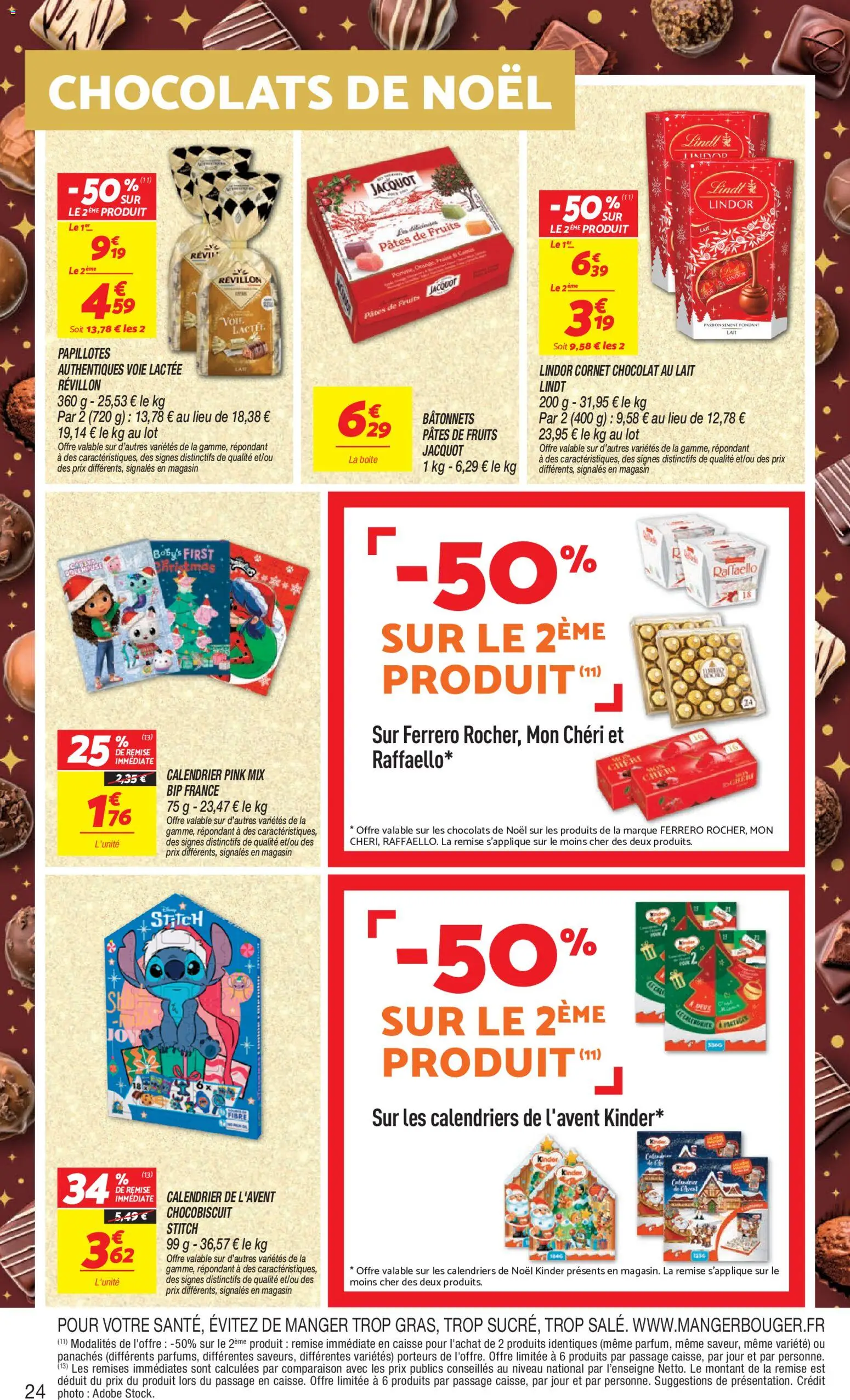 {H1} | Page: 24 | Produits: Chocolats de noël, Lait, Chocolat, Papillotes