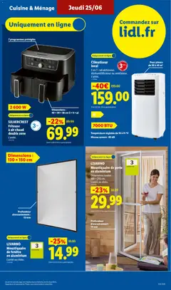 LIDL - Prévisualisation de SILVERCREST Friteuse à air chaud double zone, Friteuse à air chaud double zone, L'unité. valide à partir de 25/06/2026 | Page: 51