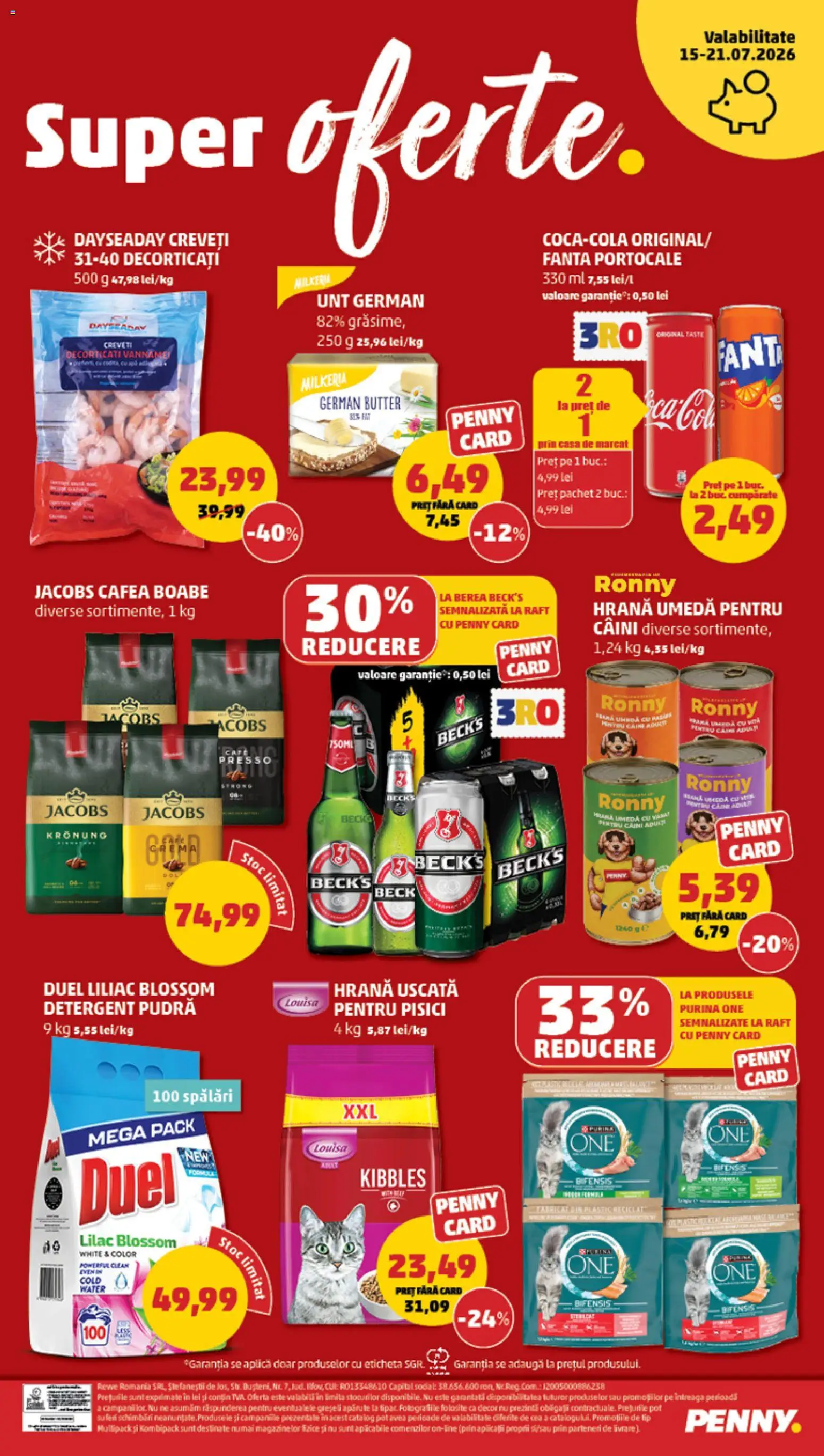 Noul catalog PENNY – valabil de la 15.07.2026 | Pagină: 24 | Produse: Fanta, Jacobs, Detergent, Tip