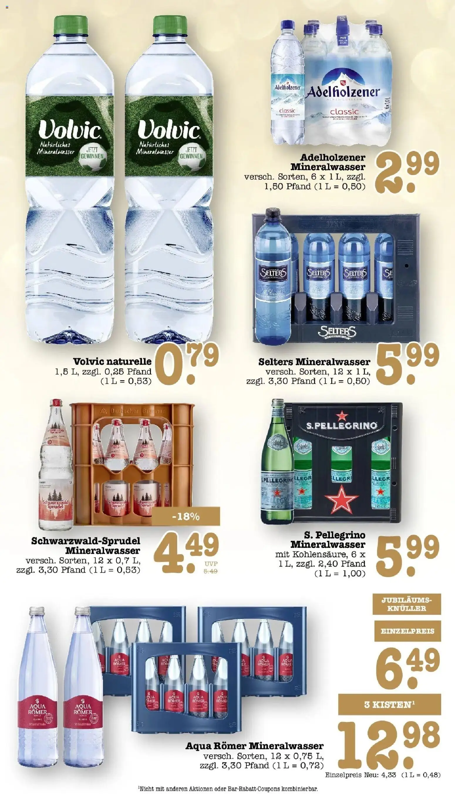 Edeka Prospekt Wörth Am Rhein (ab 12.10.2026) » Angebote Online | Seite: 48 | Produkte: Adelholzener, Mineralwasser, Volvic