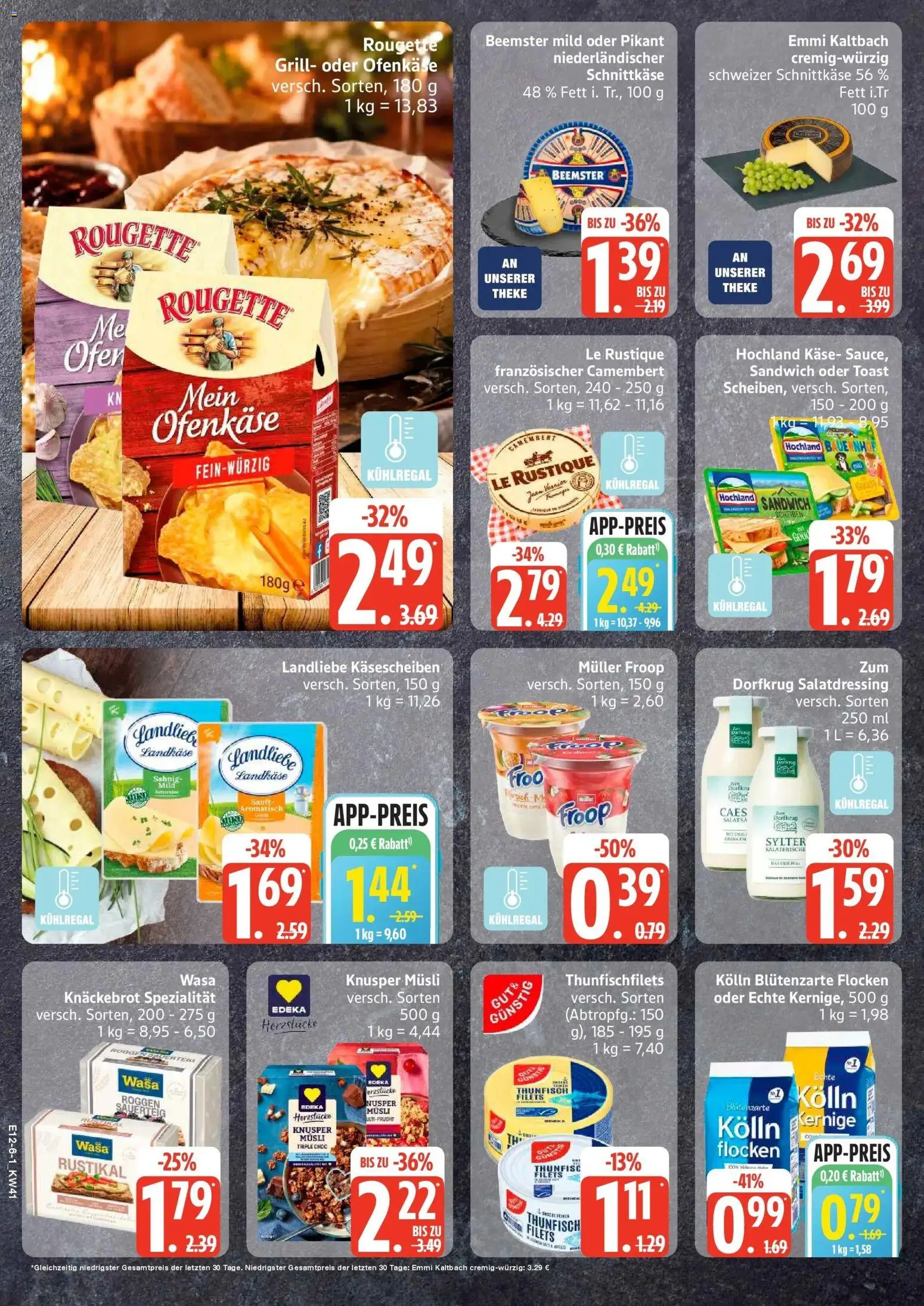Edeka Prospekt Kiel (ab 05.10.2026) » Angebote Online | Seite: 6 | Produkte: Froop, Kolln, Toast, Camembert