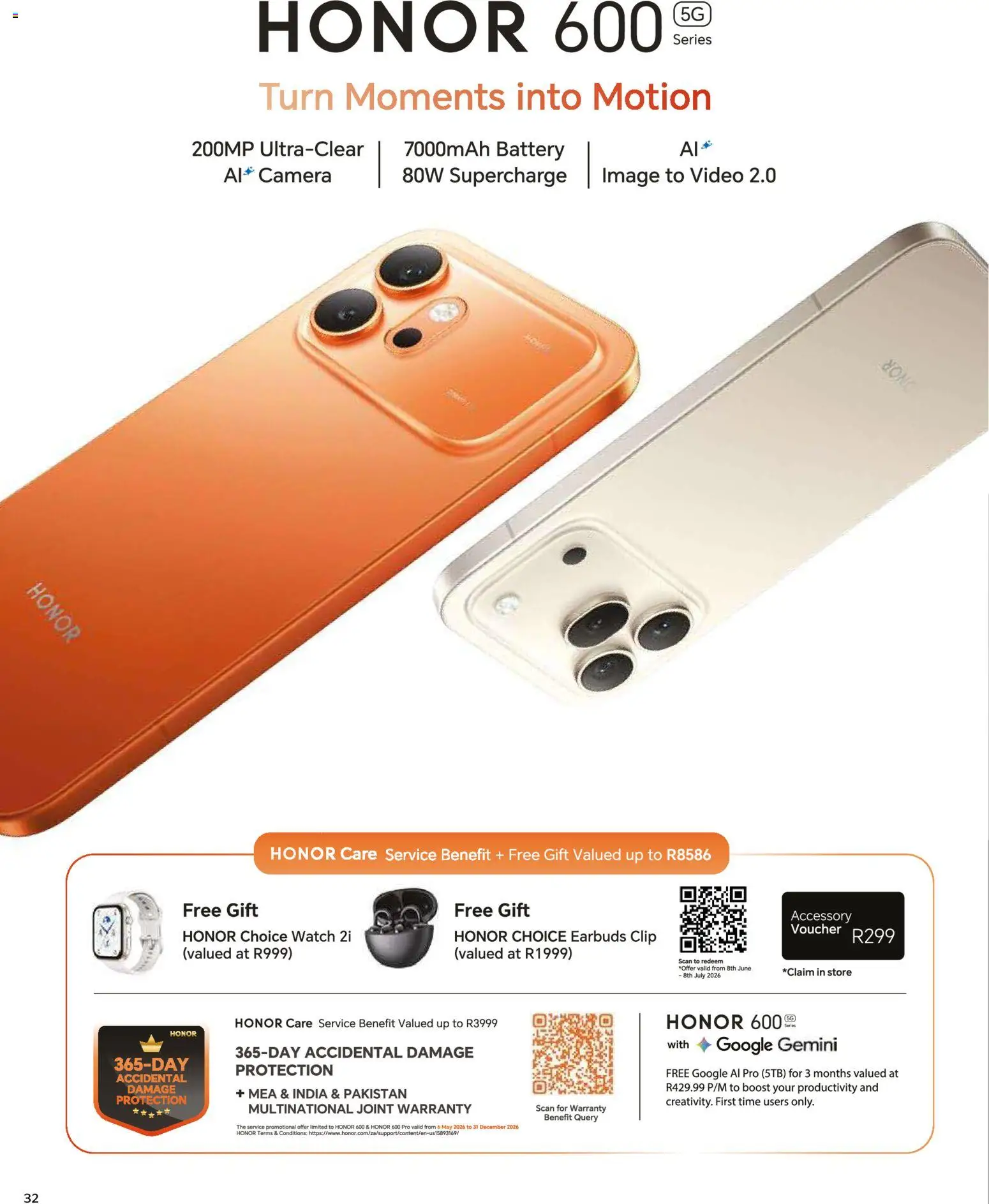 New MTN catalogue – valid from 08.06.2026 | Page: 32 | Products: Watch, Earbuds, Camera, Battery