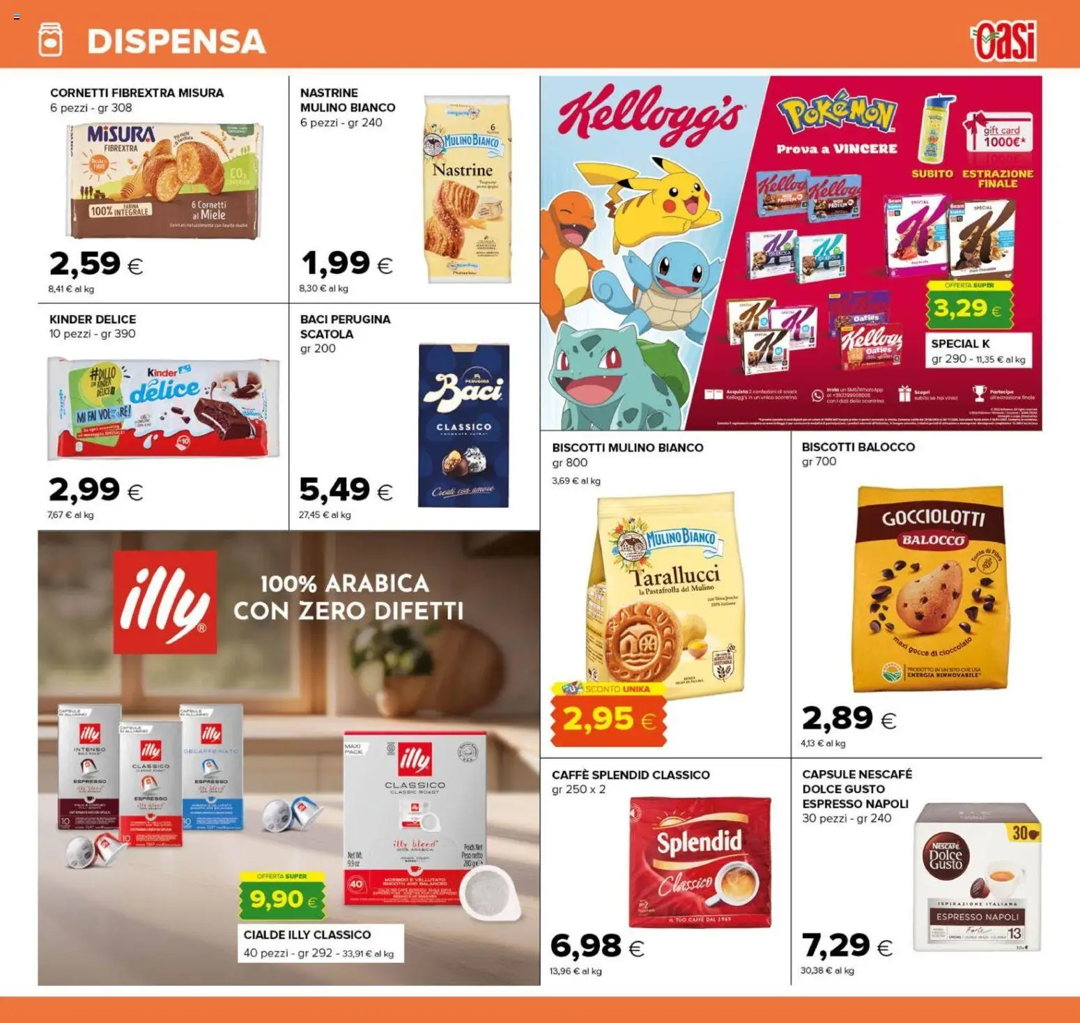 Volantino Oasi del 25/09/2026 | Pagina: 15 | Prodotti: Miele, Illy, Nescafé, Scatola