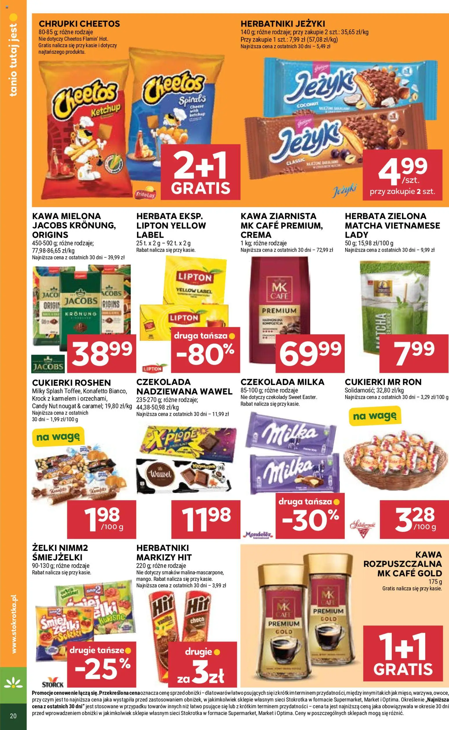 Stokrotka gazetka od 18.06.2026 | Strona: 26 | Produkty: Cukierki roshen, Stokrotka, Czekolada milka, Herbata