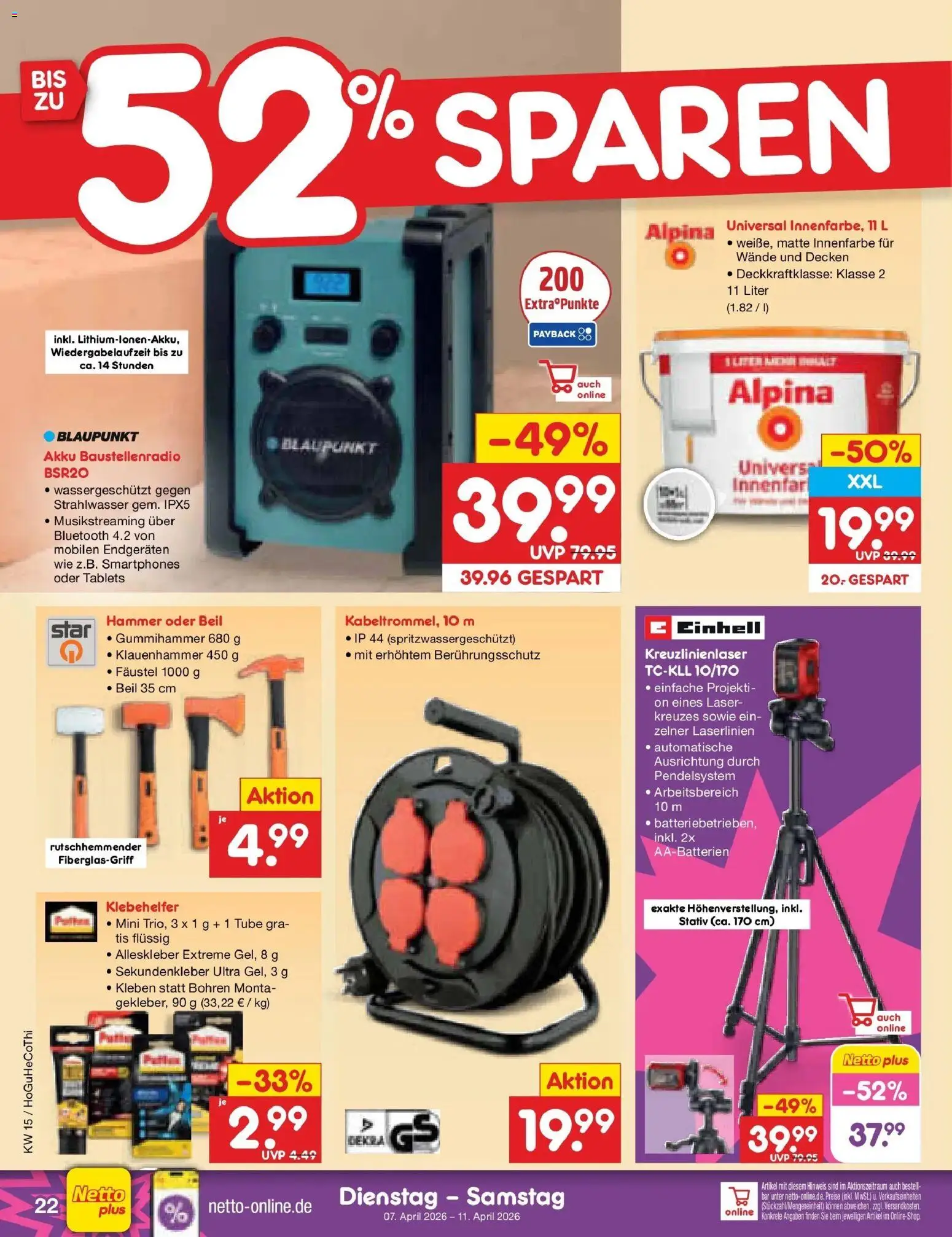 Netto Marken-Discount Prospekt Hamburg	 – gültig ab 07.04.2026 | Seite: 30 | Produkte: Smartphones, Stativ