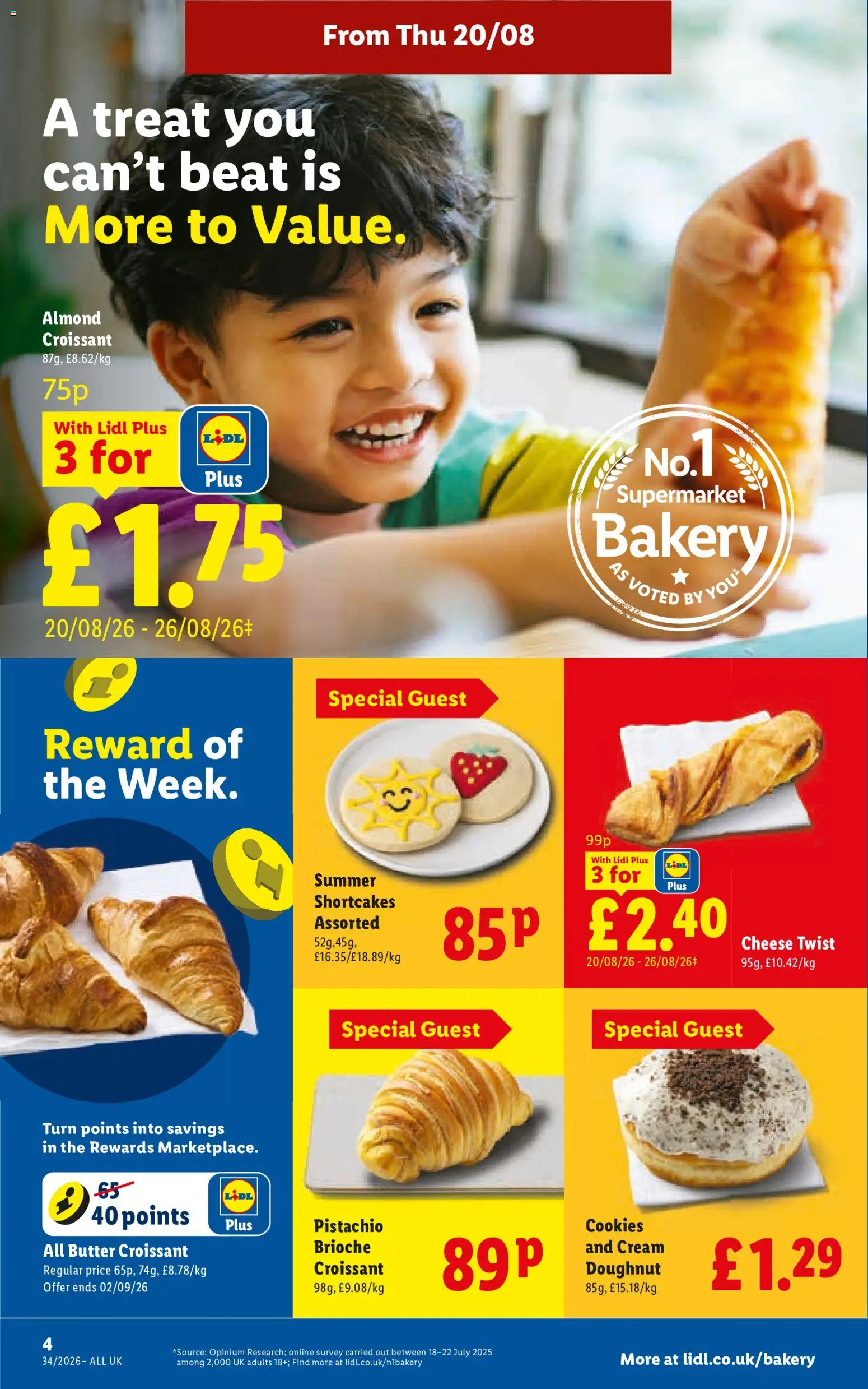 {H1} | Page: 4 | Products: Cheese, Cookies, Croissant, Bakery