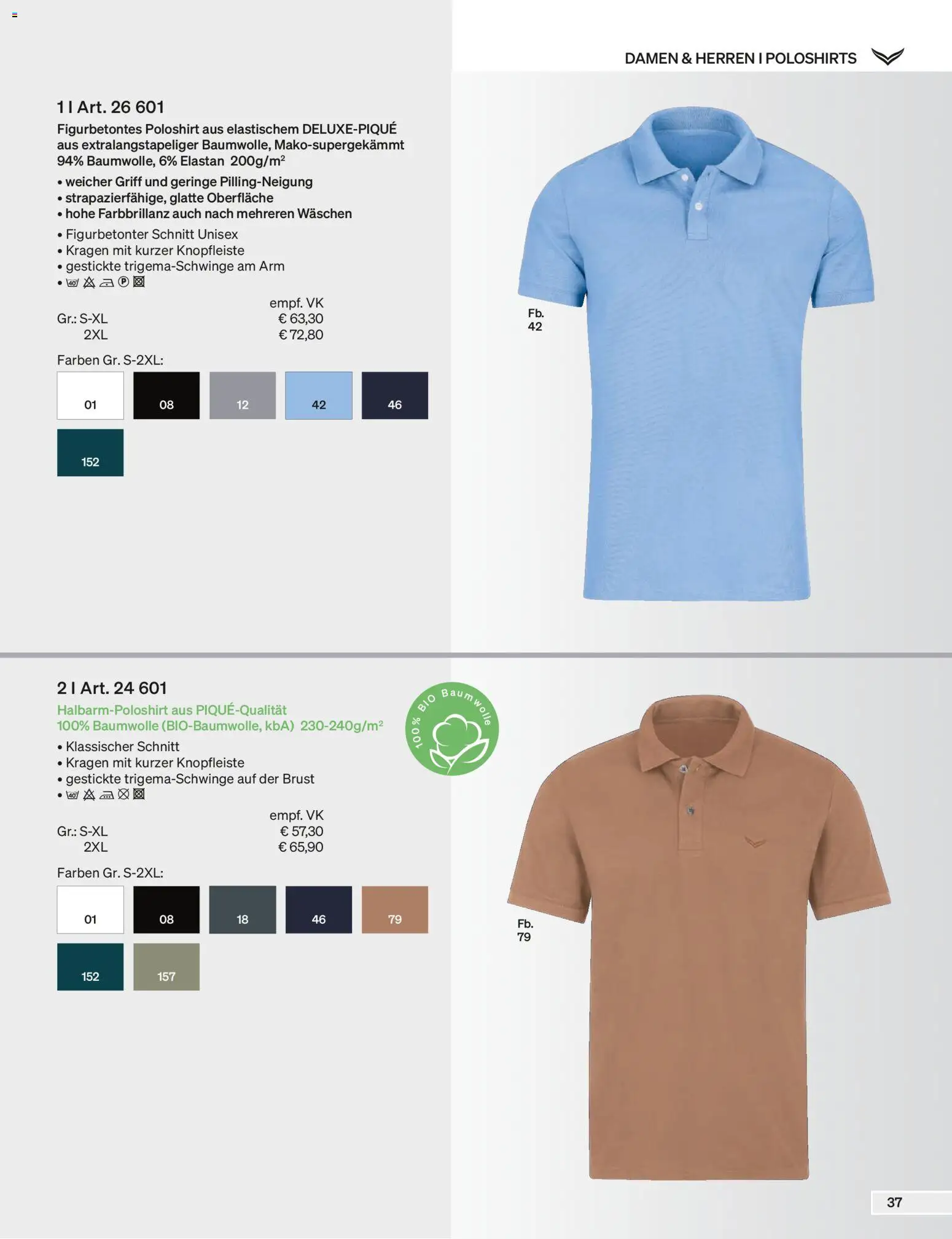 Trigema Prospekt – gültig ab 01.09.2026 | Seite: 38 | Produkte: Poloshirt